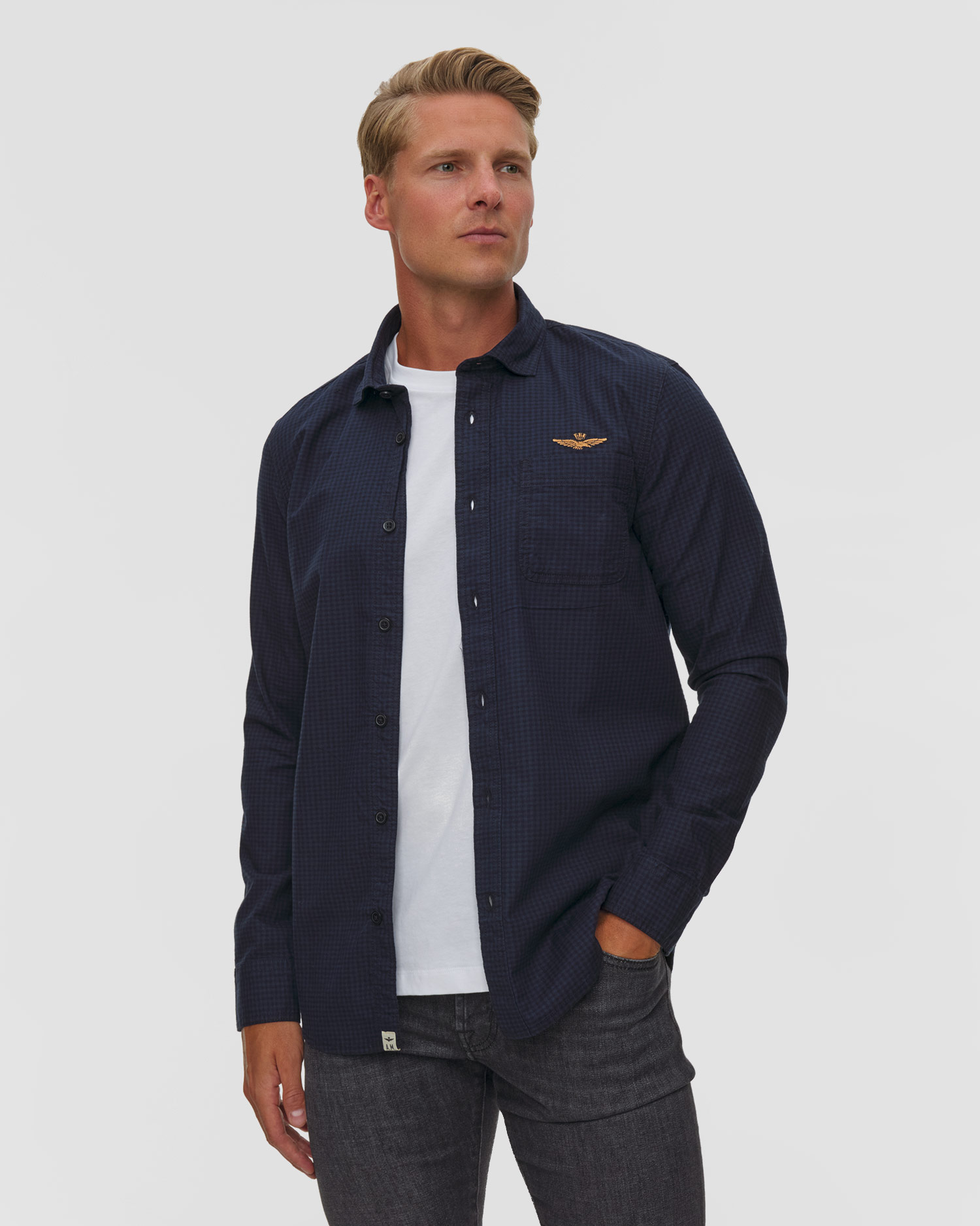 Aeronautica Militare Herren-Flanellhemd