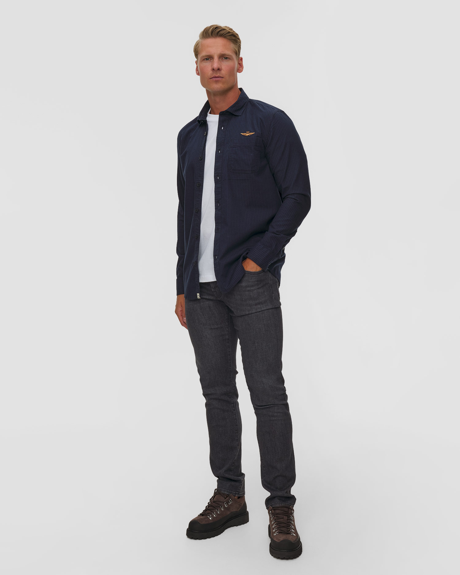 Aeronautica Militare Herren-Flanellhemd