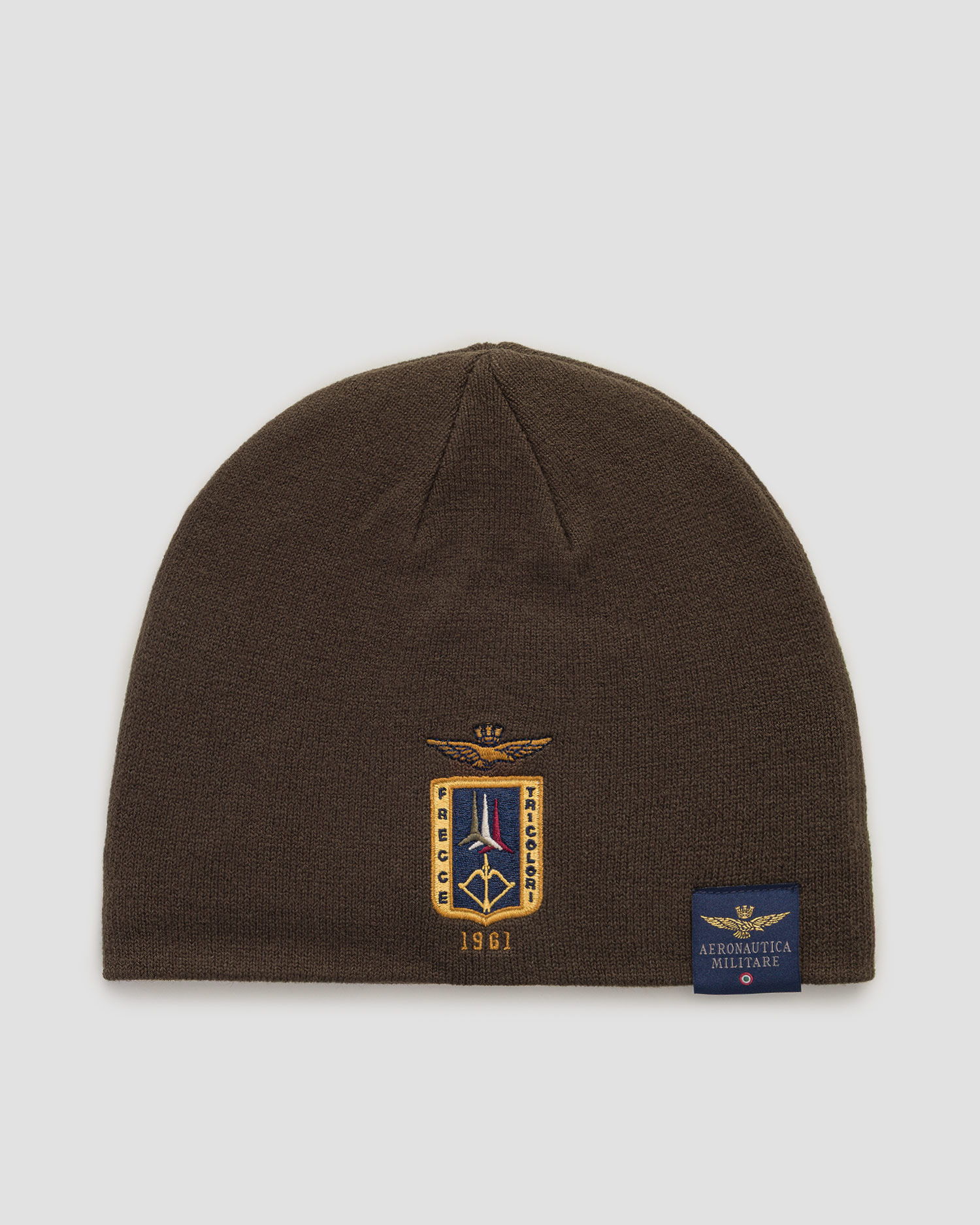 Bonnet d'hiver Aeronautica Militare Frecce Tricolori unisex, Couleur: Brązowy