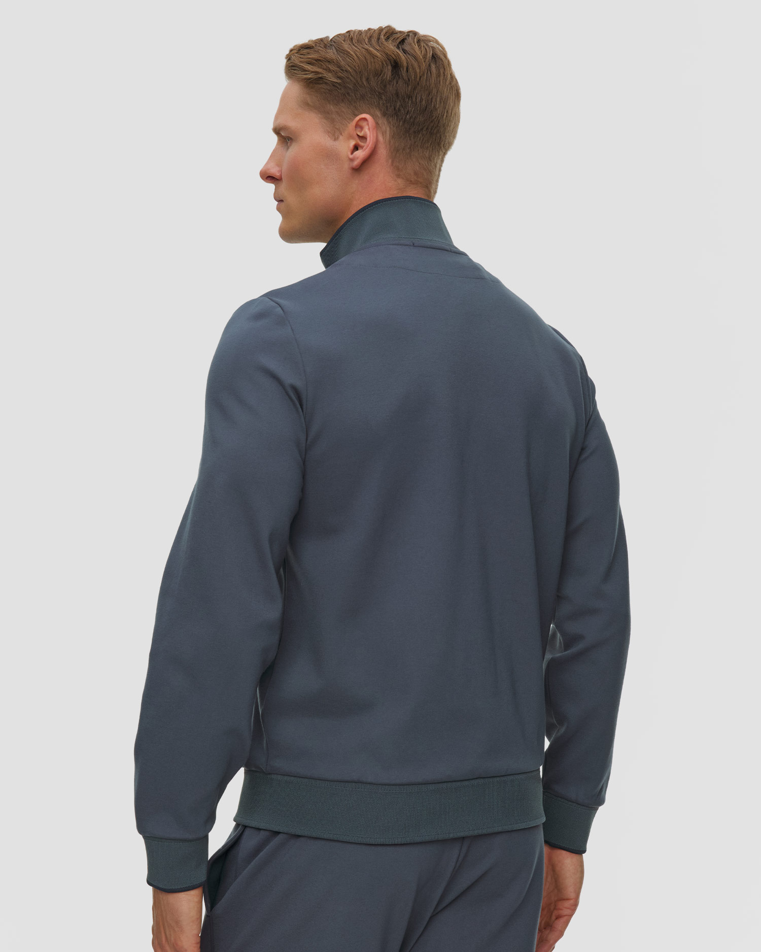 Sweat-shirt bleu et gris pour hommes Aeronautica Militare