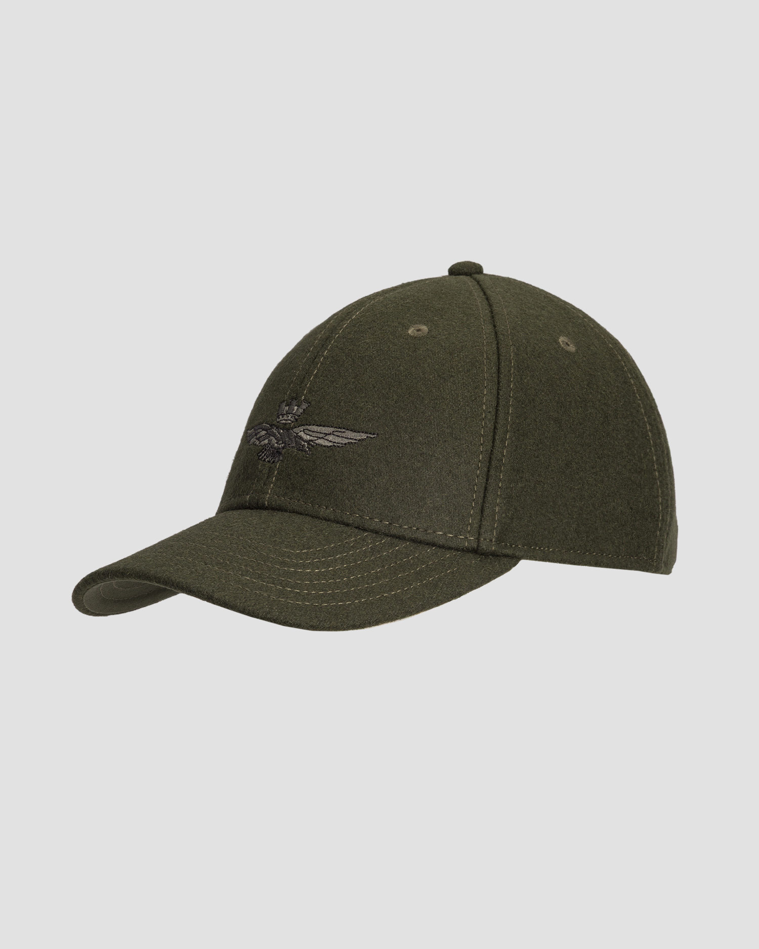 Zimní kšiltovka unisex Aeronautica Militare v olivovém barevném odstínu, Barva/Vzor: Zielony