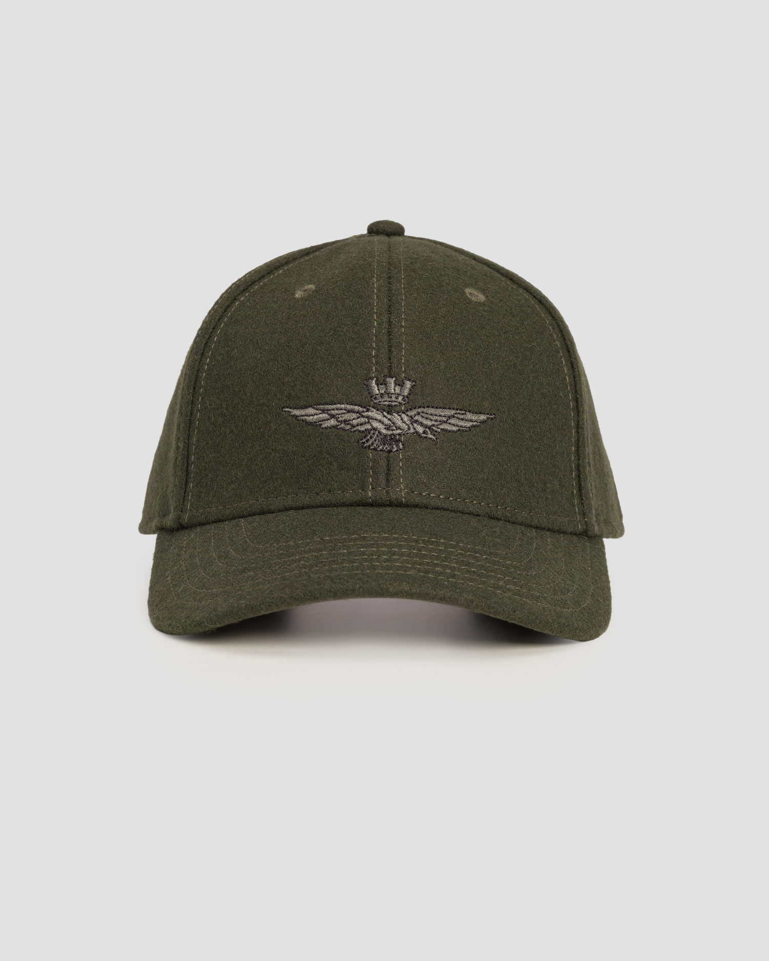 Zimní kšiltovka unisex Aeronautica Militare v olivovém barevném odstínu