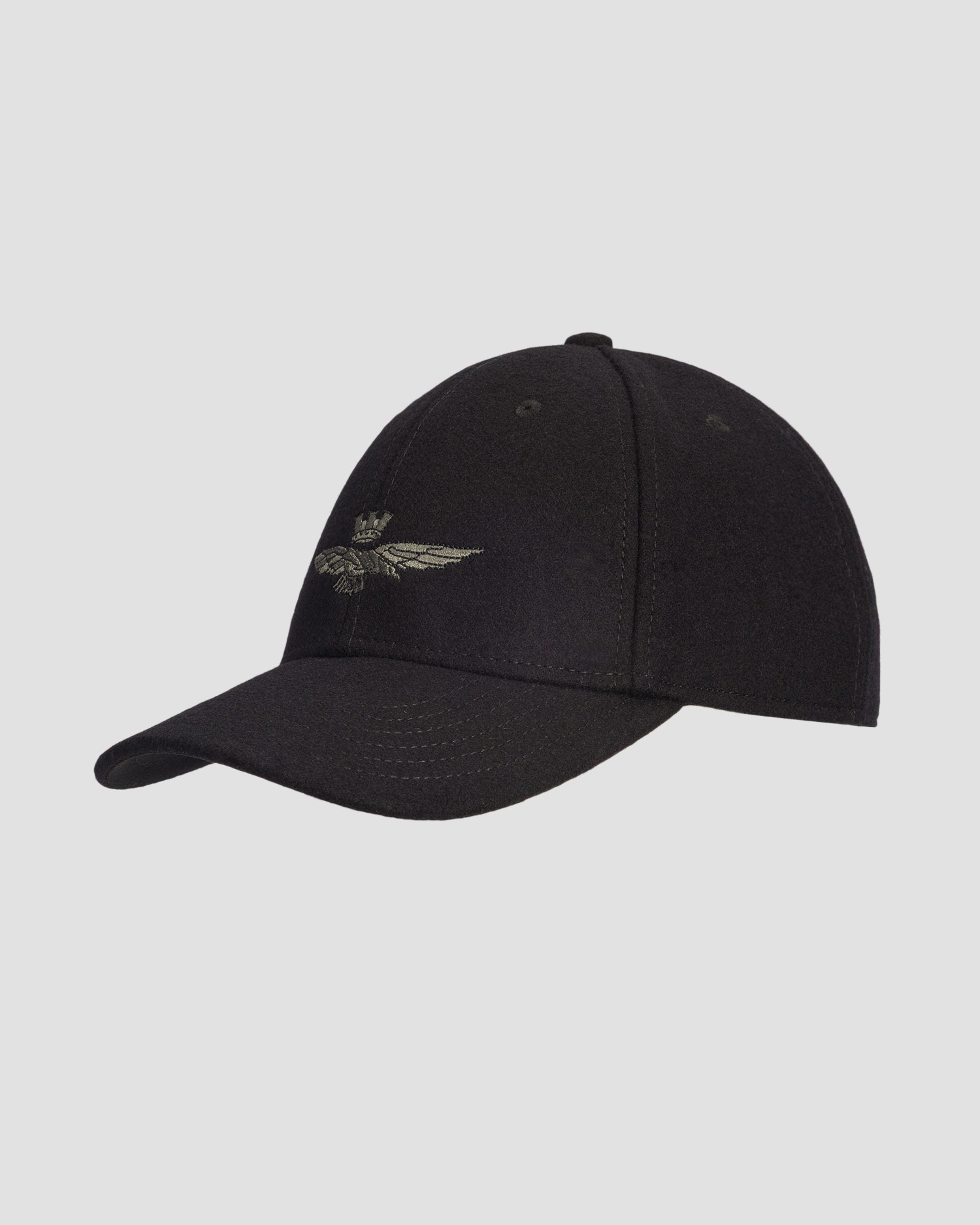 Černá zimní kšiltovka unisex Aeronautica Militare