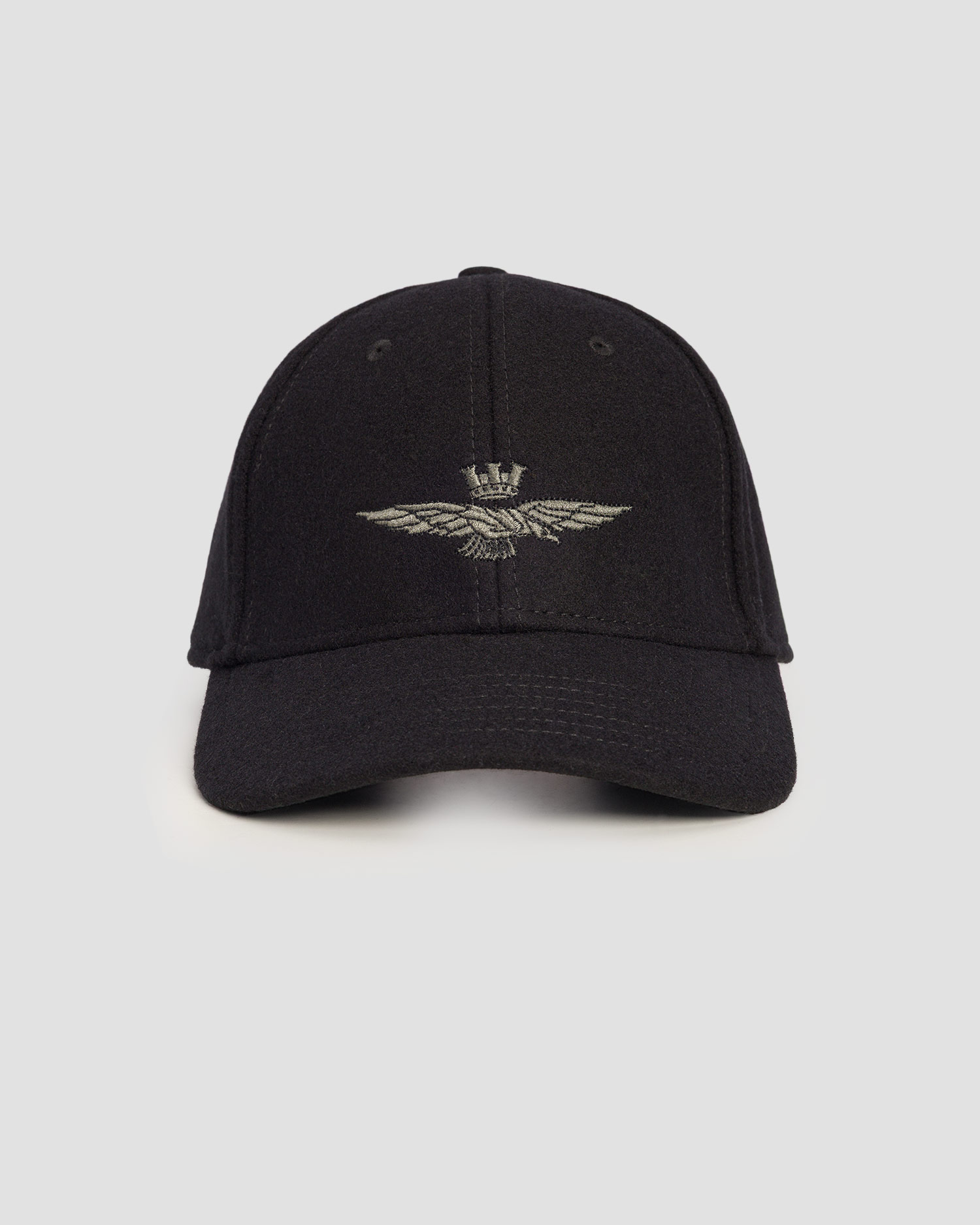 Černá zimní kšiltovka unisex Aeronautica Militare