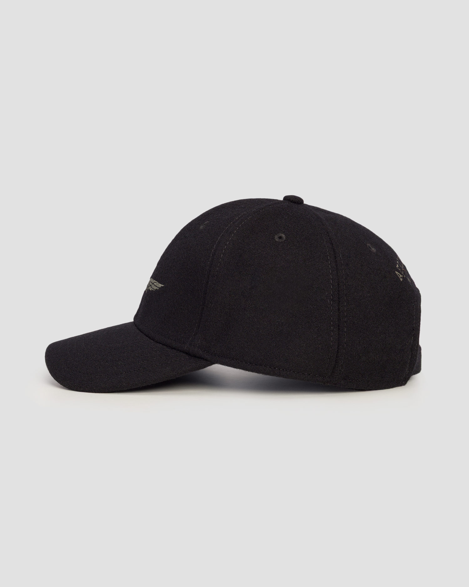 Černá zimní kšiltovka unisex Aeronautica Militare