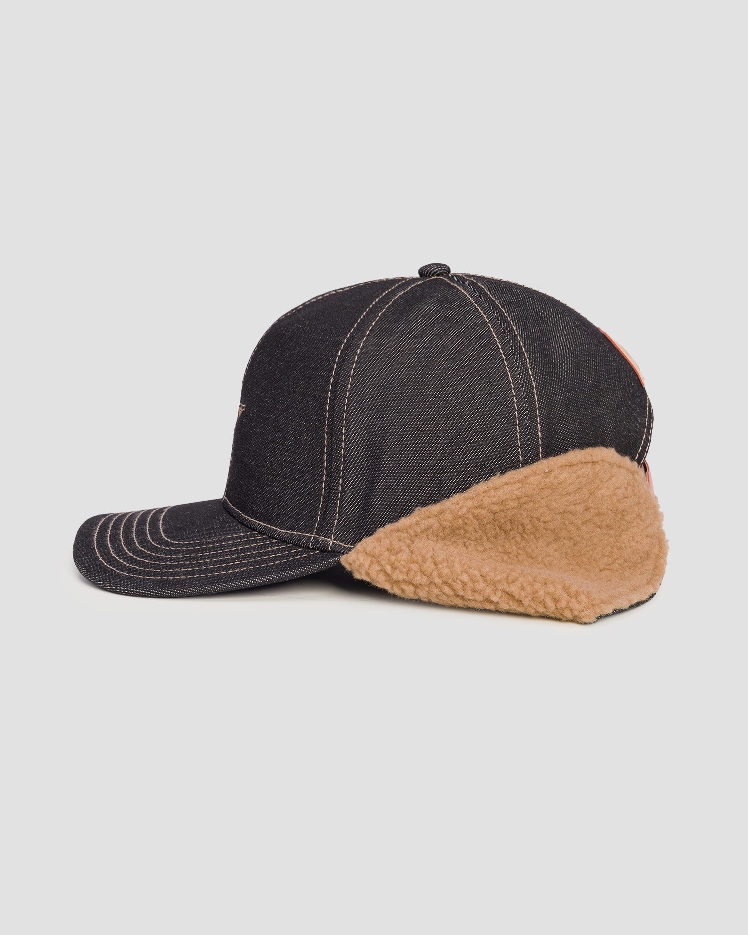 Casquette d'aviateur en coton Aeronautica Militare avec cache-oreilles