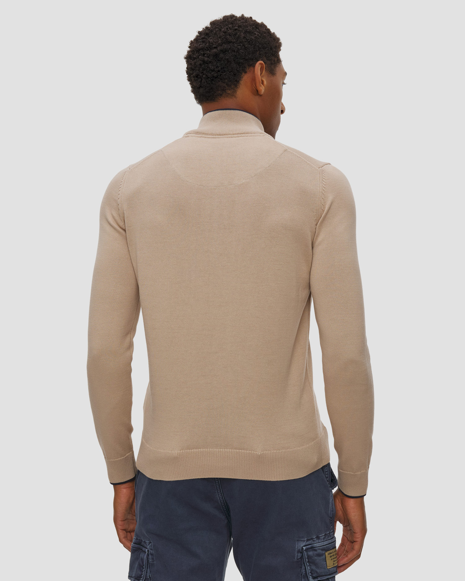 Pull beige pour hommes Aeronautica Militare