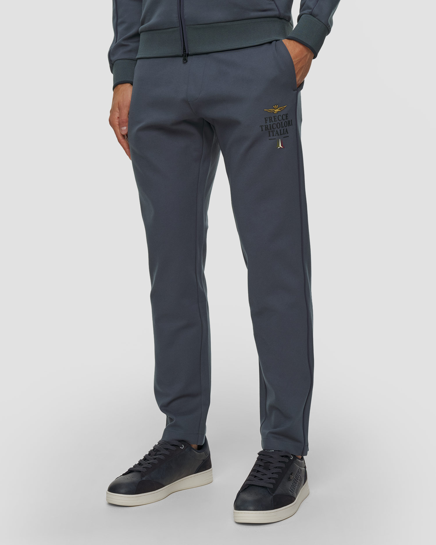 Pantaloni gri-albaștri pentru bărbați Aeronautica Militare, Culoare/Model: Niebieski,Szary