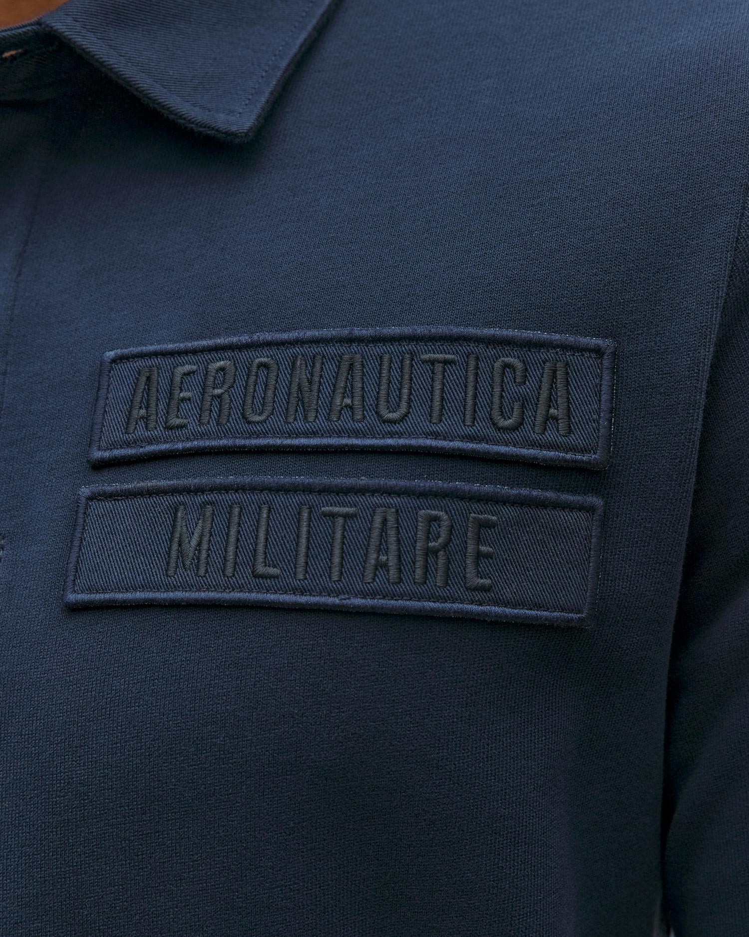 Aeronautica Militare Herren-Poloshirt aus Baumwolle mit Aufnähern