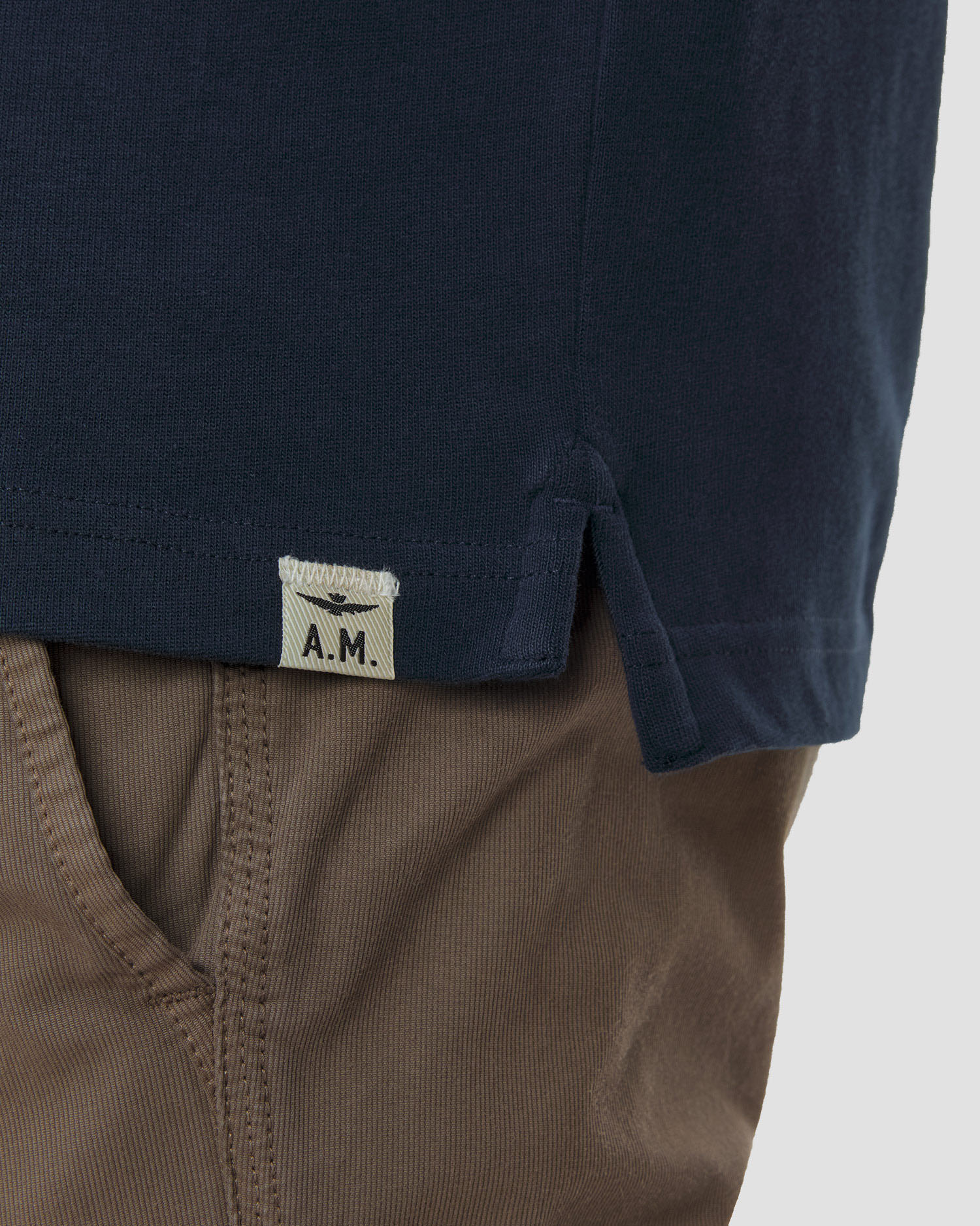 Aeronautica Militare Herren-Poloshirt aus Baumwolle mit Aufnähern