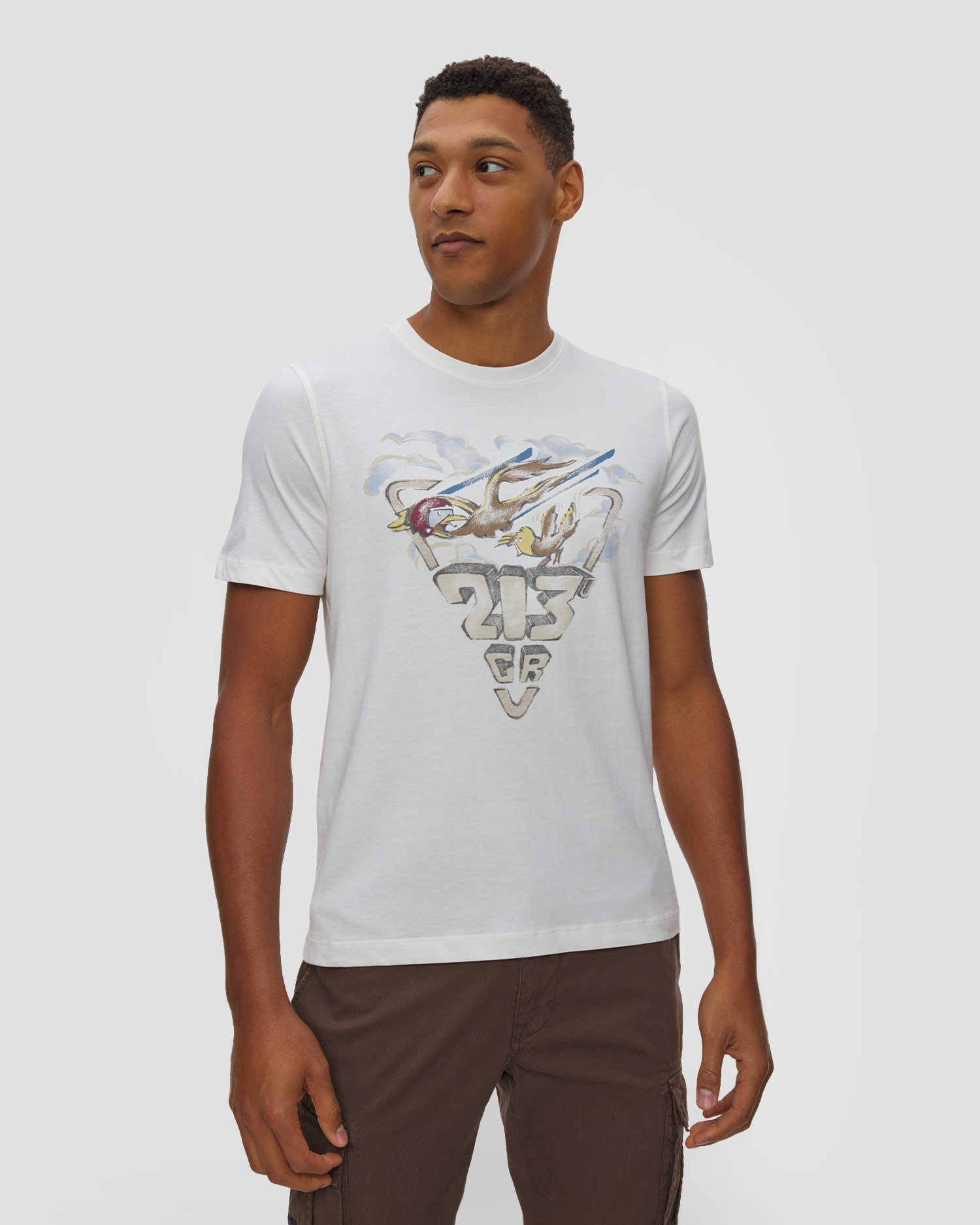 Tricou din bumbac pentru bătbați Aeronautica Militare cu imprimeu