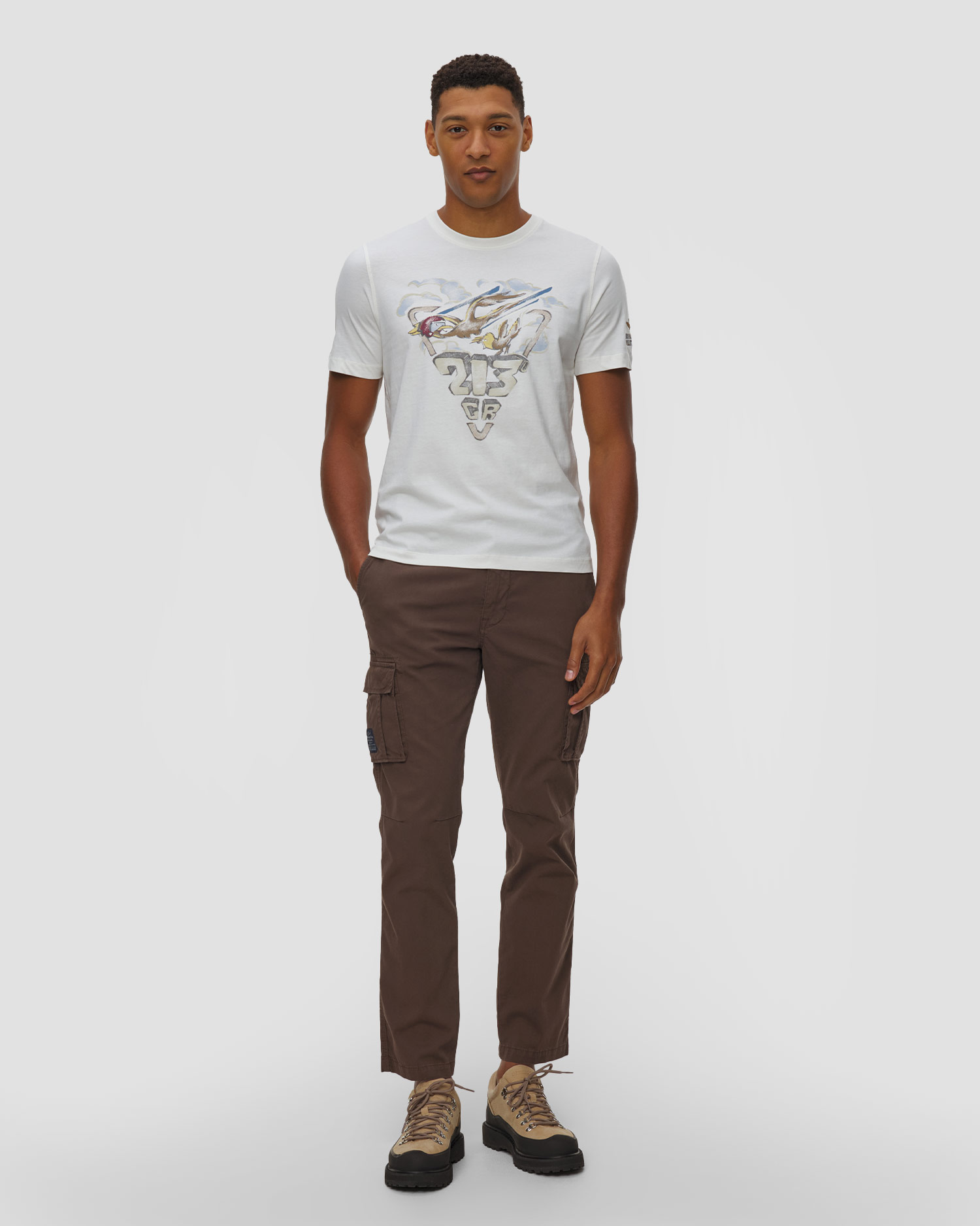 Tricou din bumbac pentru bătbați Aeronautica Militare cu imprimeu