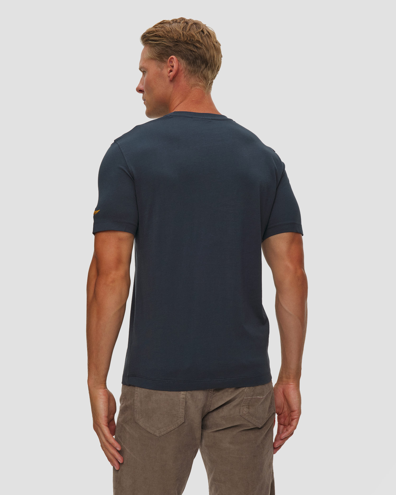 Aeronautica Militare Herren-T-Shirt mit Aufdruck und Stickerei