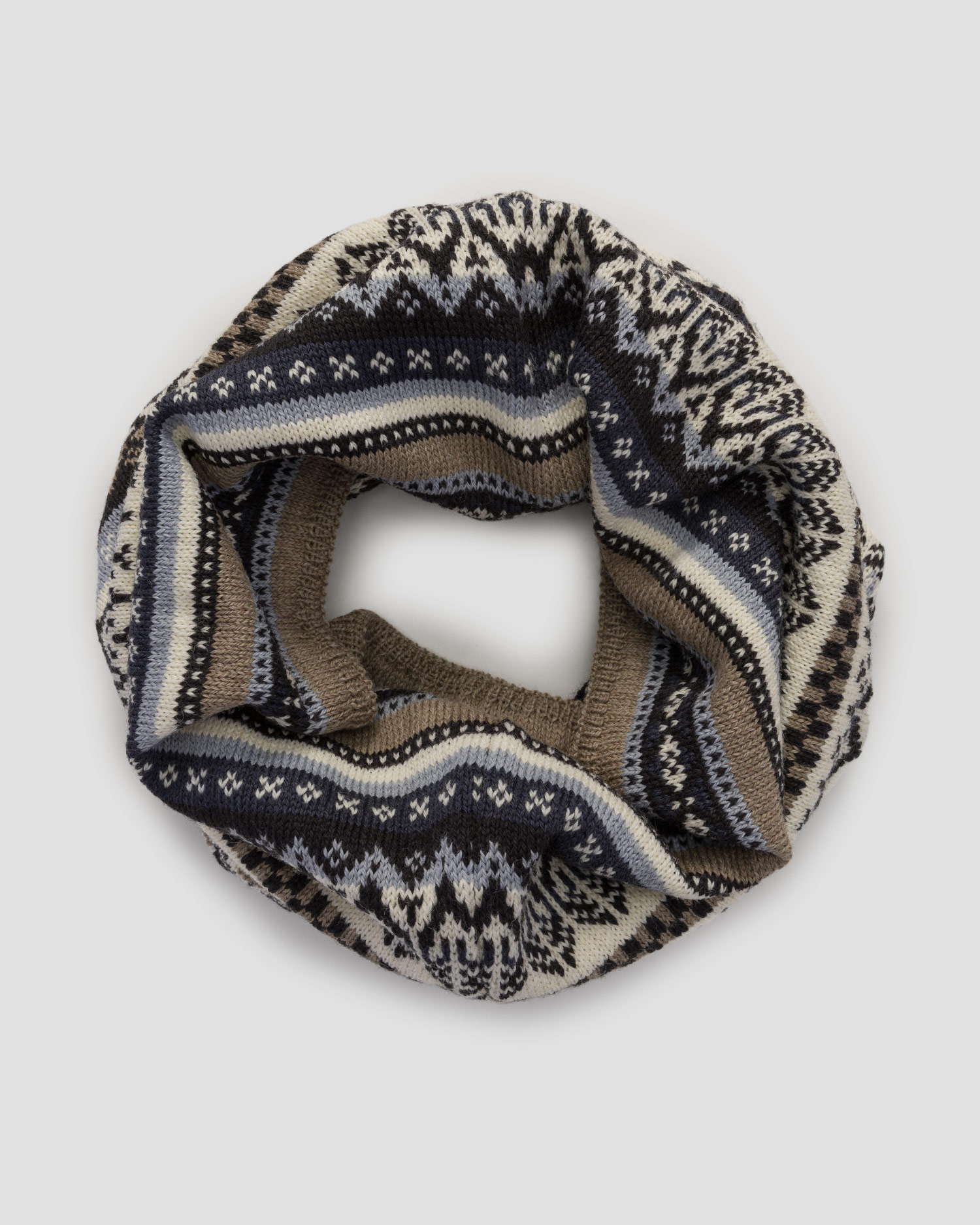 Woolen infinity scarf Dale of Norway Utsira woolen chimney, Color/Pattern: Print,Szary