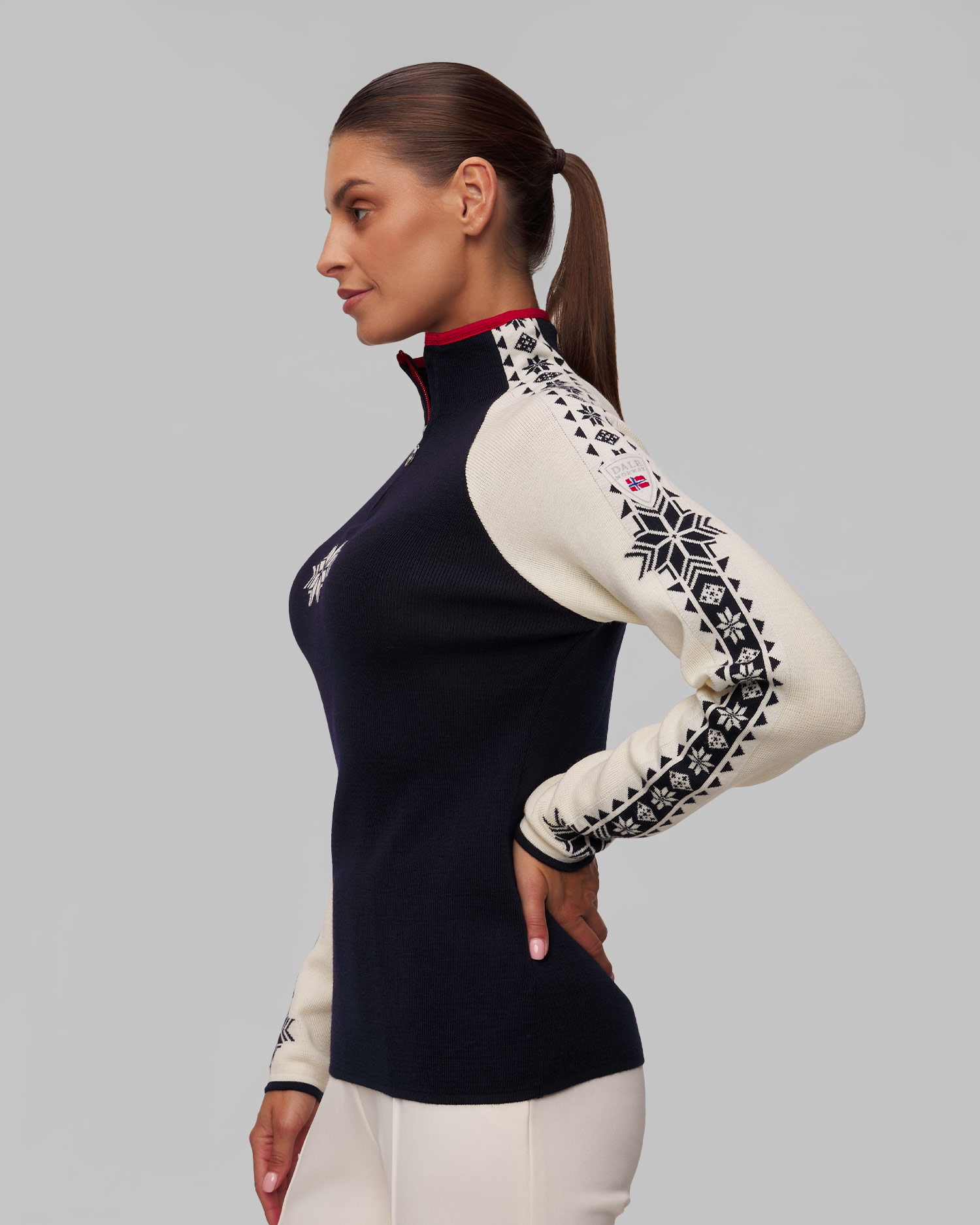 Pull en laine à col roulé pour femmes Dale of Norway Geilo