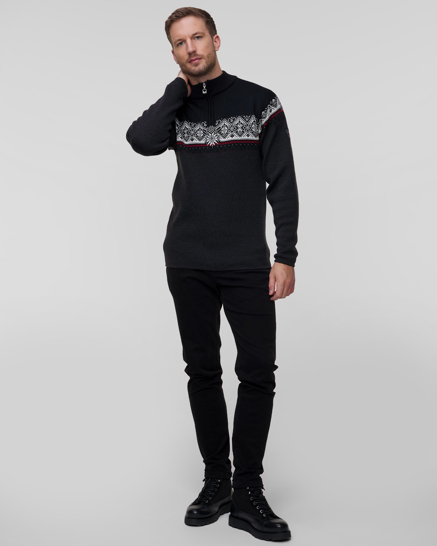 Maglione di lana da uomo Dale of Norway, Colore/Disegno: Szary