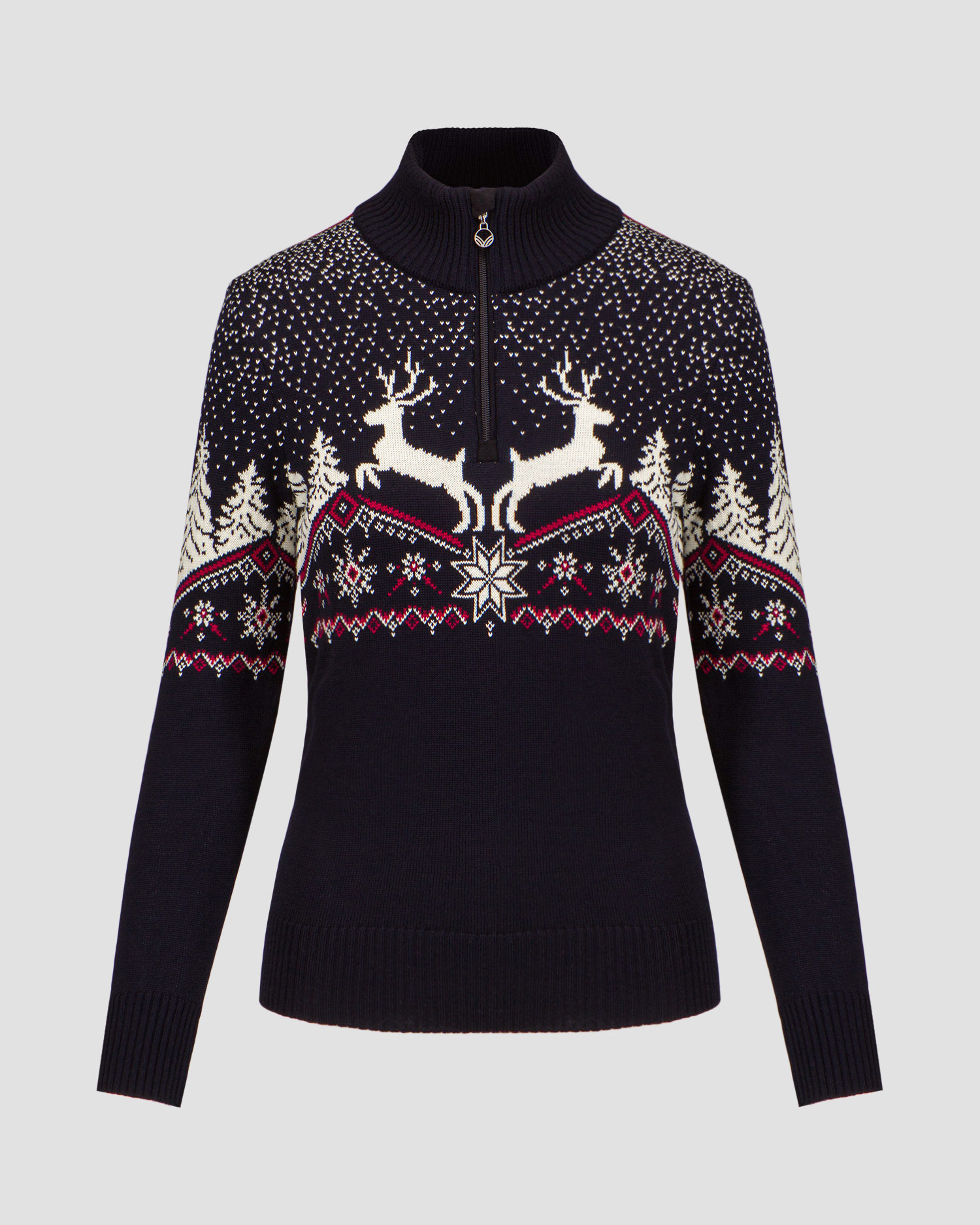 Dámský vlněný svetr Dale of Norway Dale Christmas v tmavě modré barvě