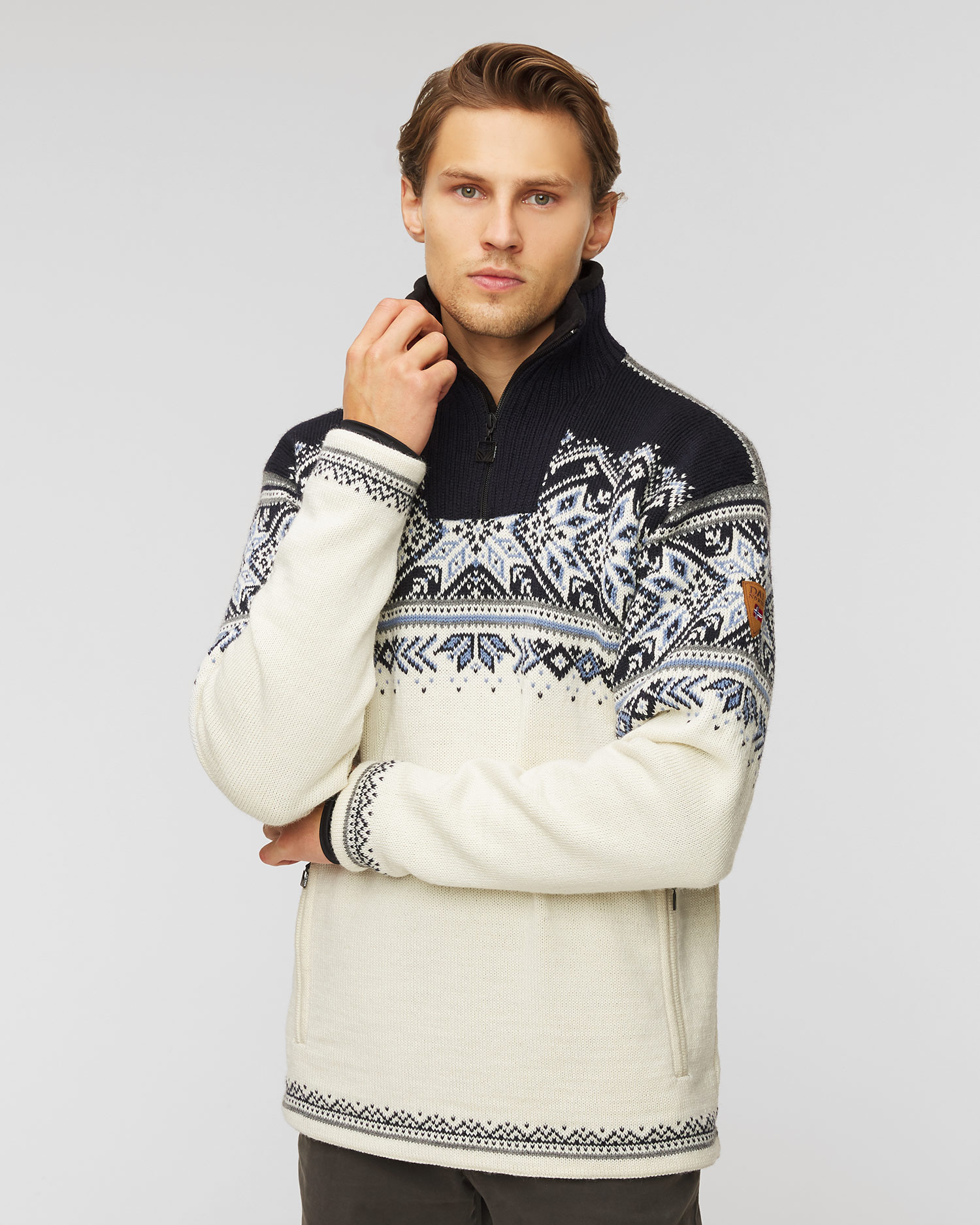 DALE OF NORWAY VAIL WP waterproof men's sweater 93981-offwhite