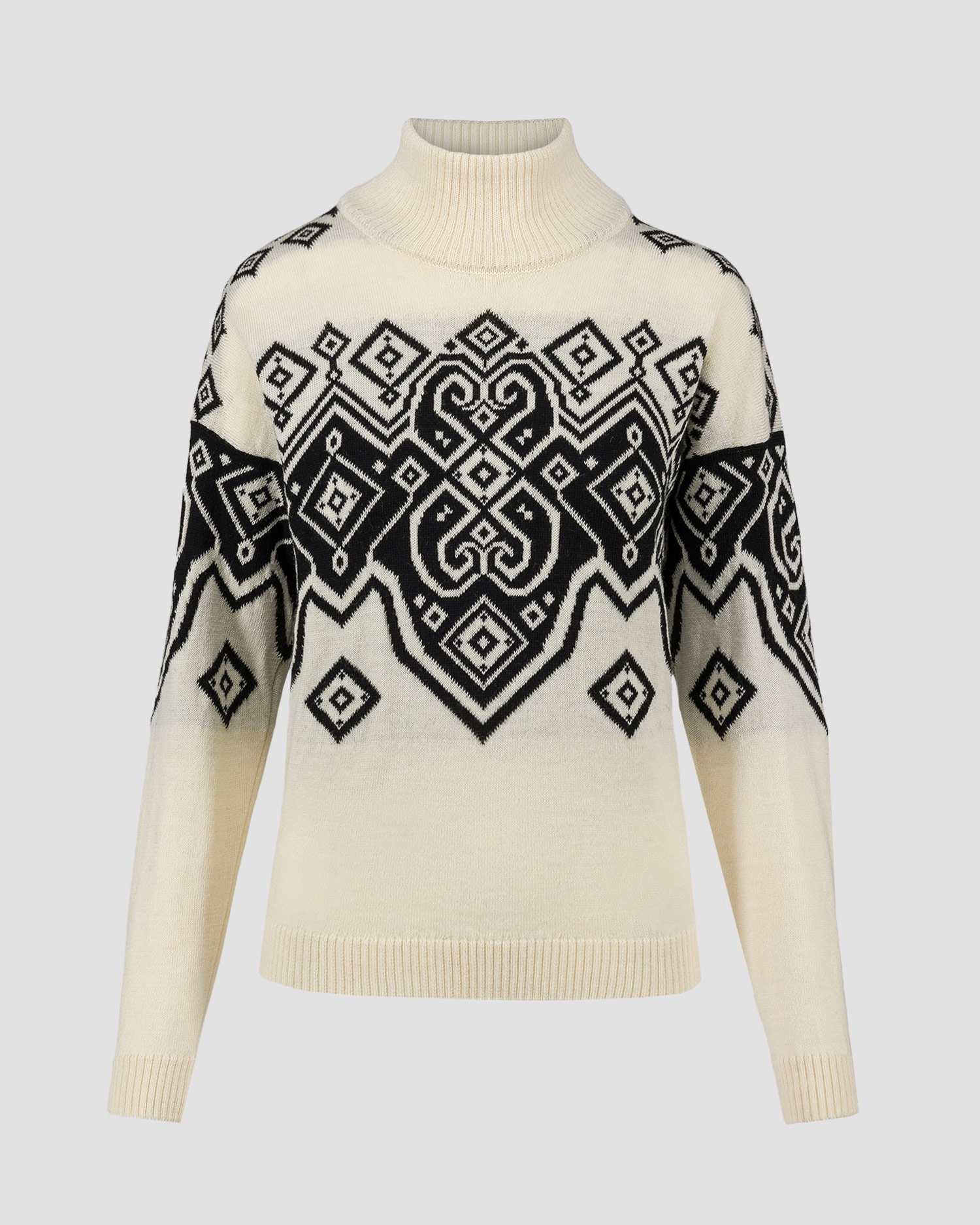 Maglione bianco di lana da donna Dale of Norway Falun