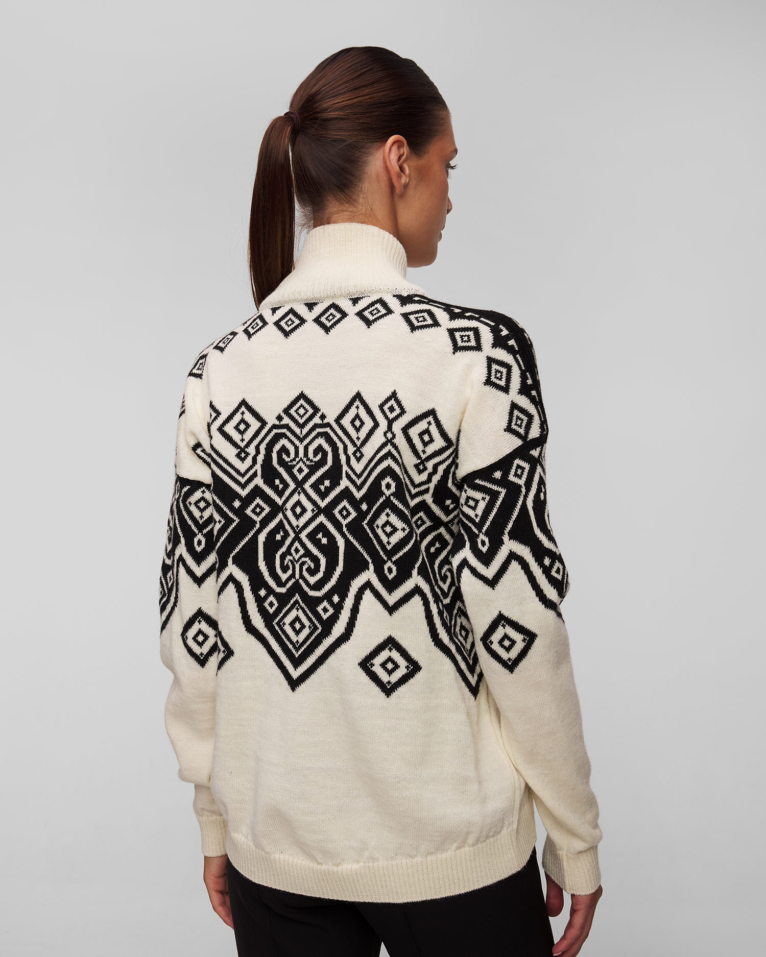 Dale of Norway Falun Wollpullover für Damen in Weiß