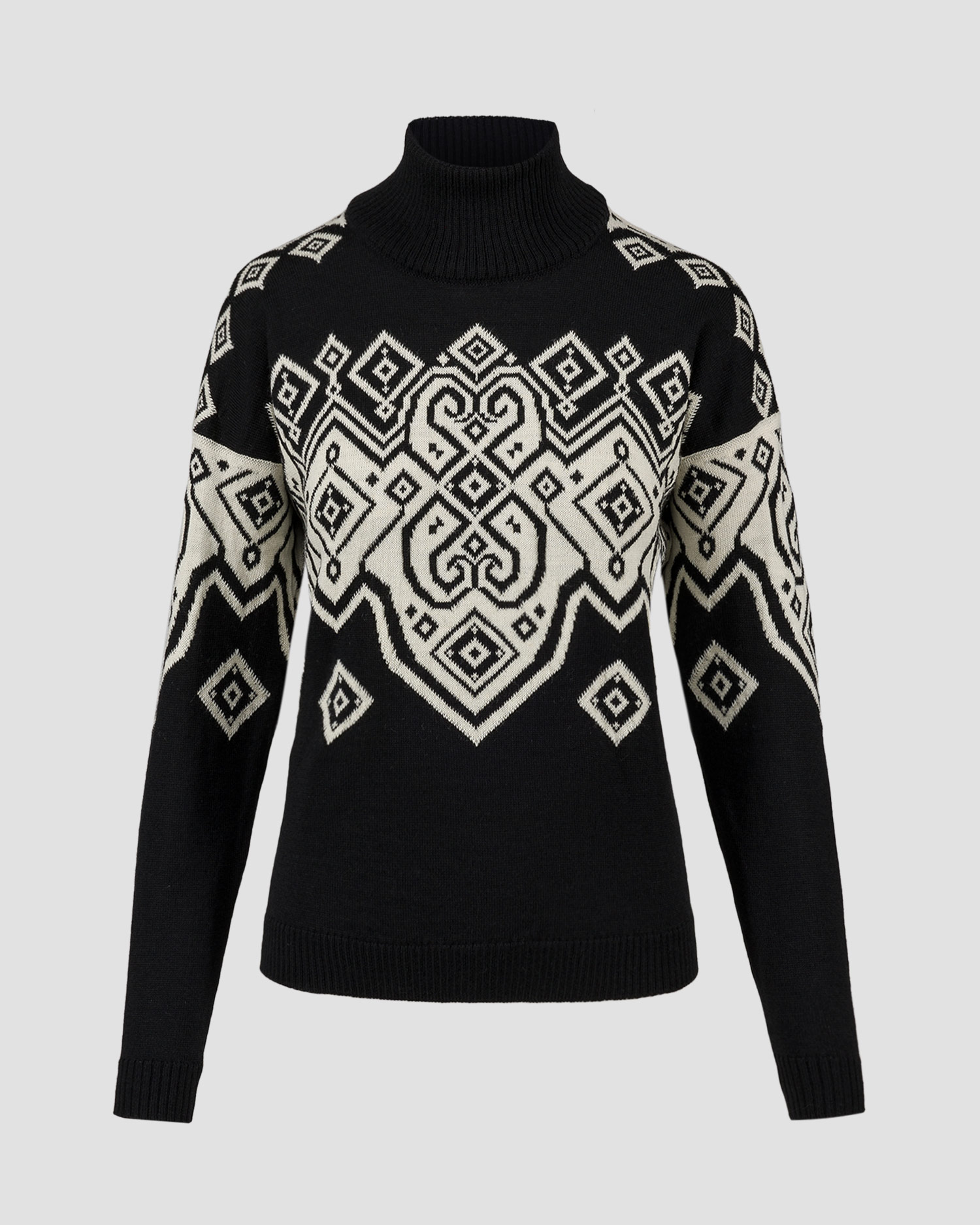 Maglione nero di lana da donna Dale of Norway Falun