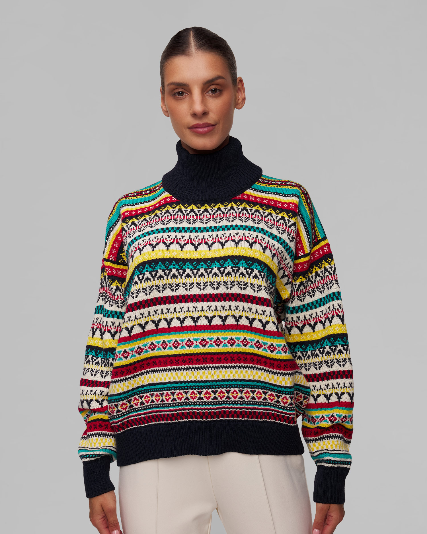 Pull en laine à col roulé pour femmes Dale of Norway Utsira