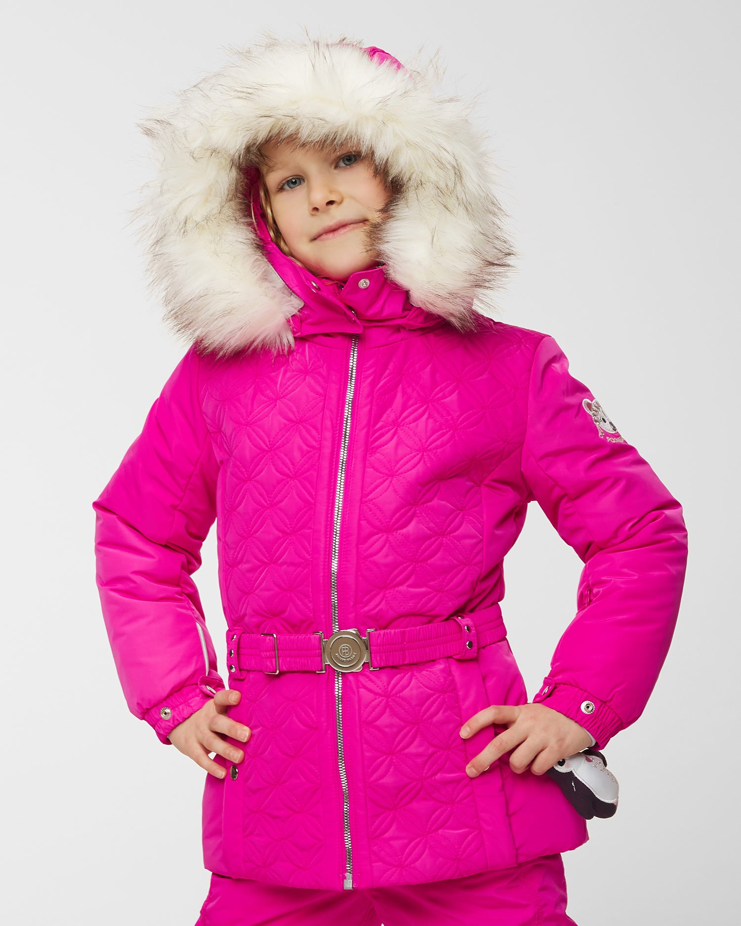 Veste de ski POIVRE BLANC JUNIOR W211003BBGL-quilted-mega-pink | S'portofino
