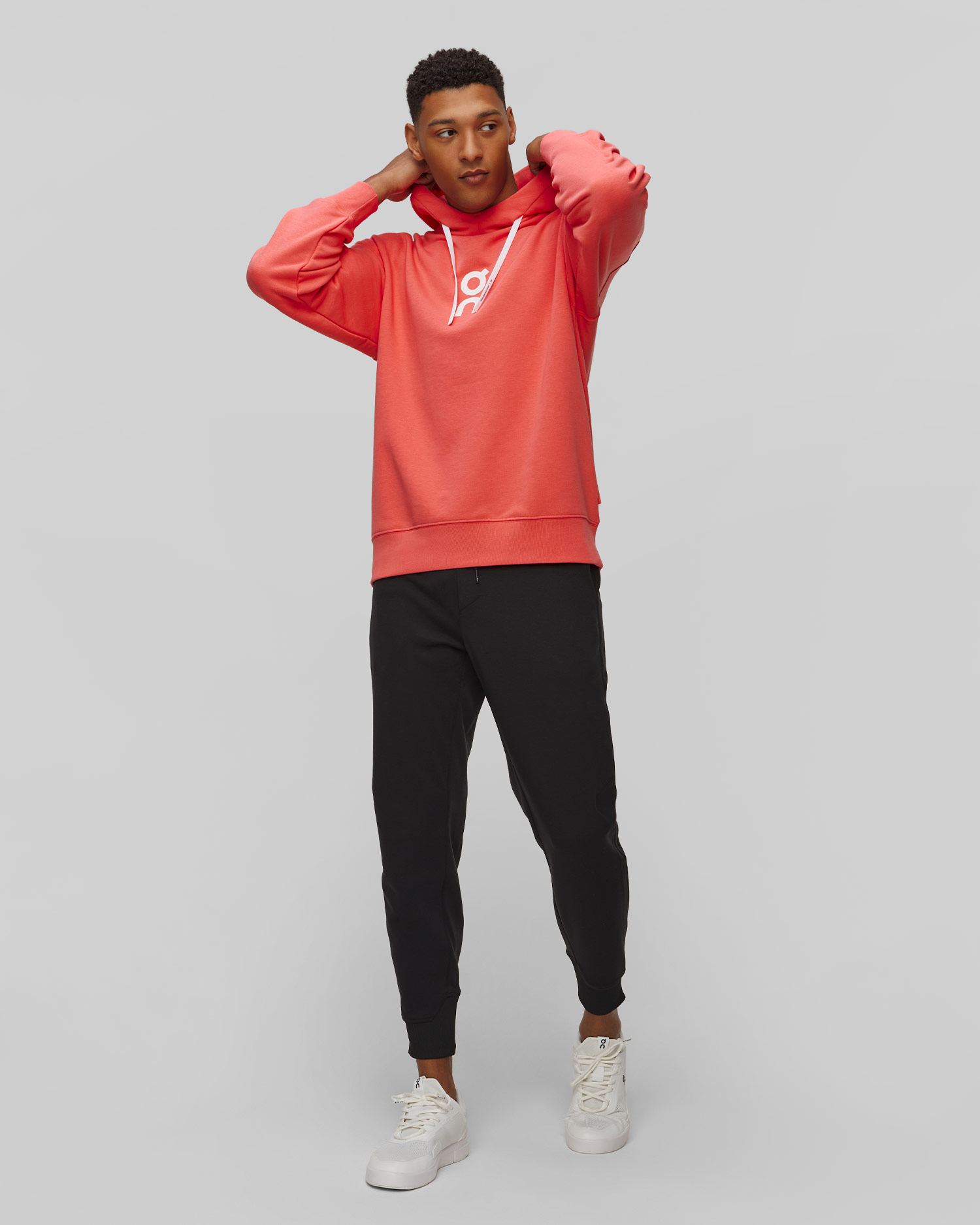 Sweat-shirt à capuche corail pour hommes On Running Club Hoodie