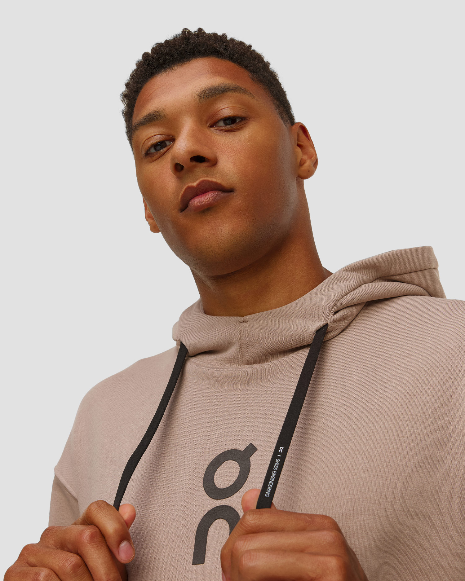 On Club Hoodie Herren-Sweatshirt mit Kapuze in Beige