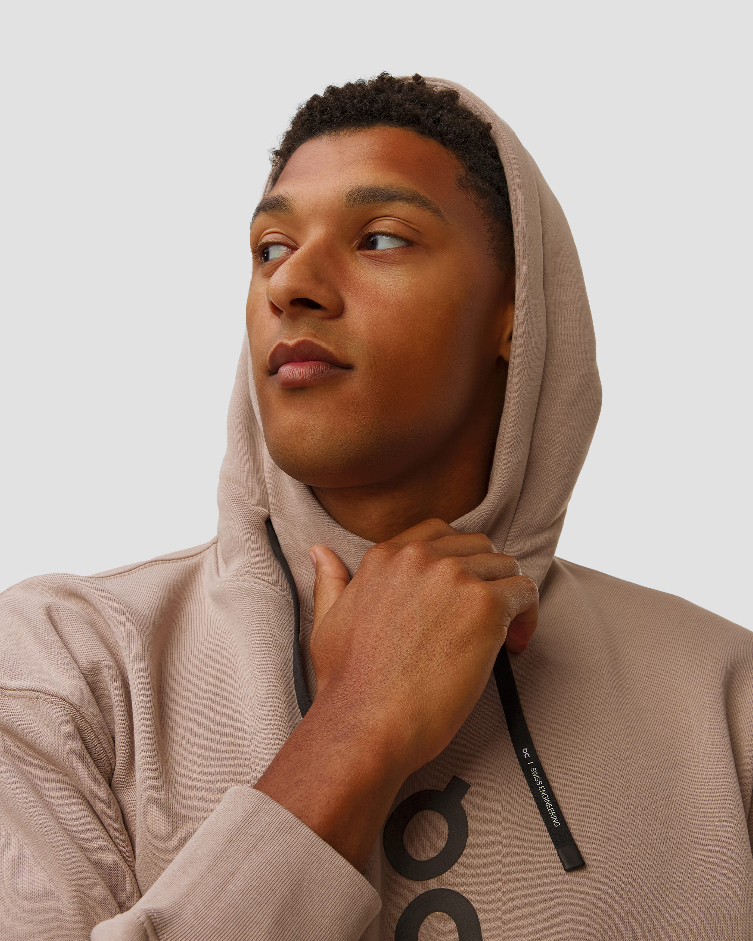 On Club Hoodie Herren-Sweatshirt mit Kapuze in Beige