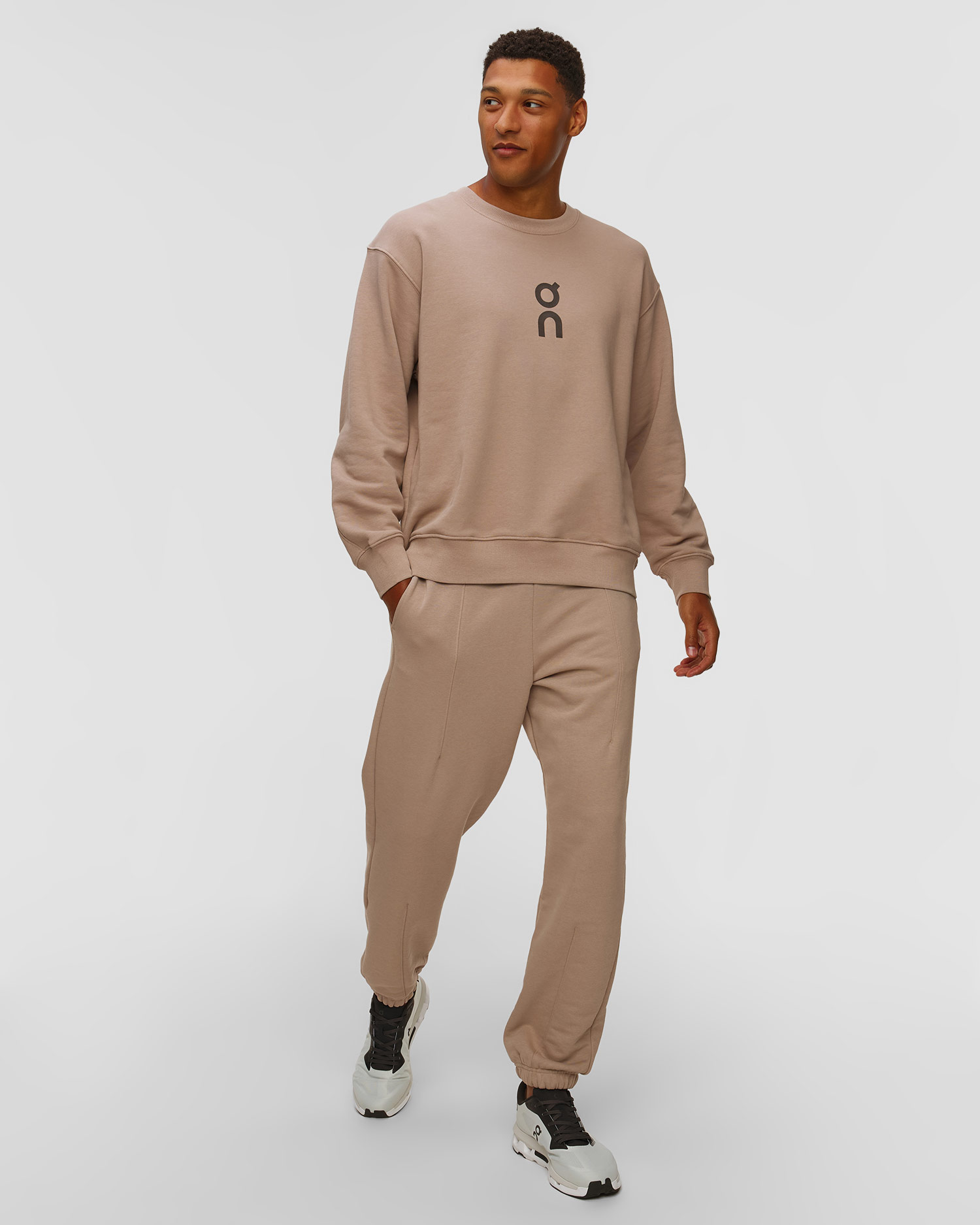 Men's sweatshirt On Club Crew beige