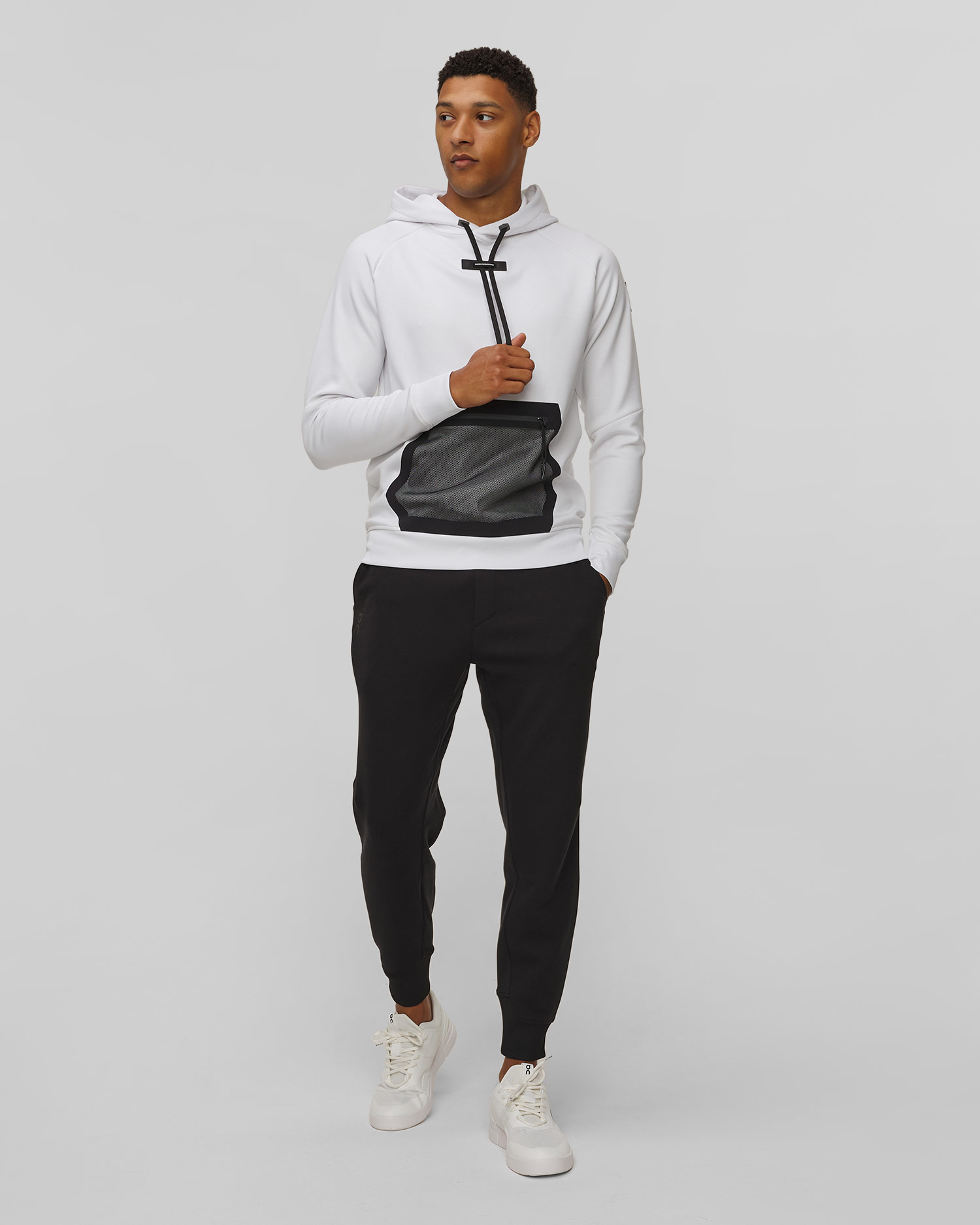 Pánska mikina s kapucňou On Running Hoodie biela