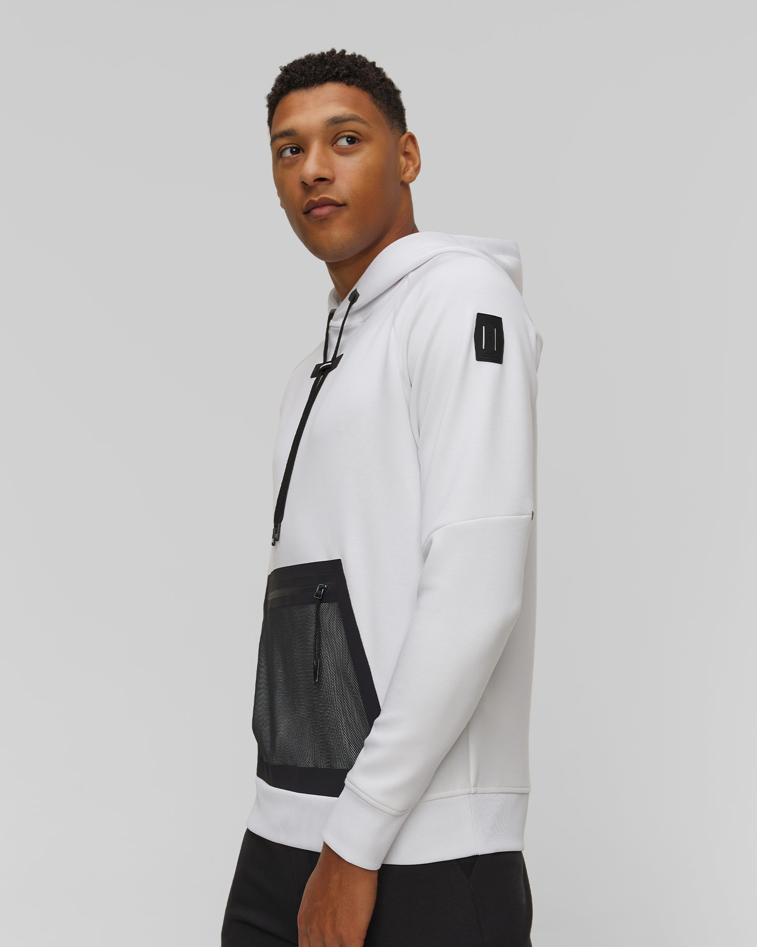 Bluza męska z kapturem On Hoodie biała