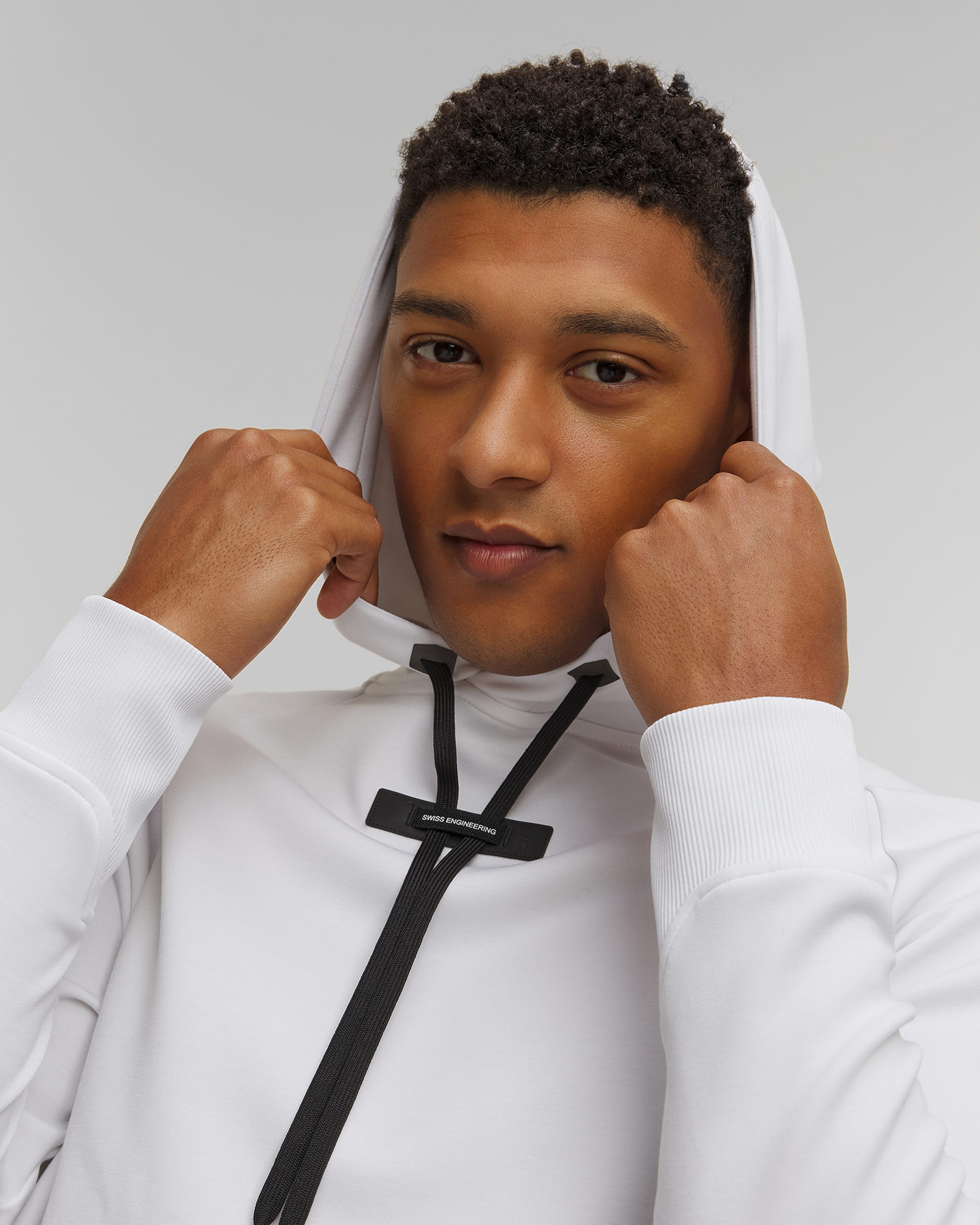 Bluza męska z kapturem On Hoodie biała