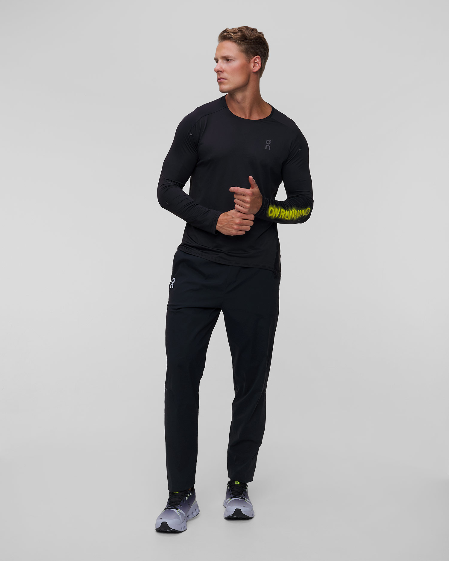 Tricou cu mânecă lungă de alergare pentru bărbați On Performance Long-T Lumos Longsleeve