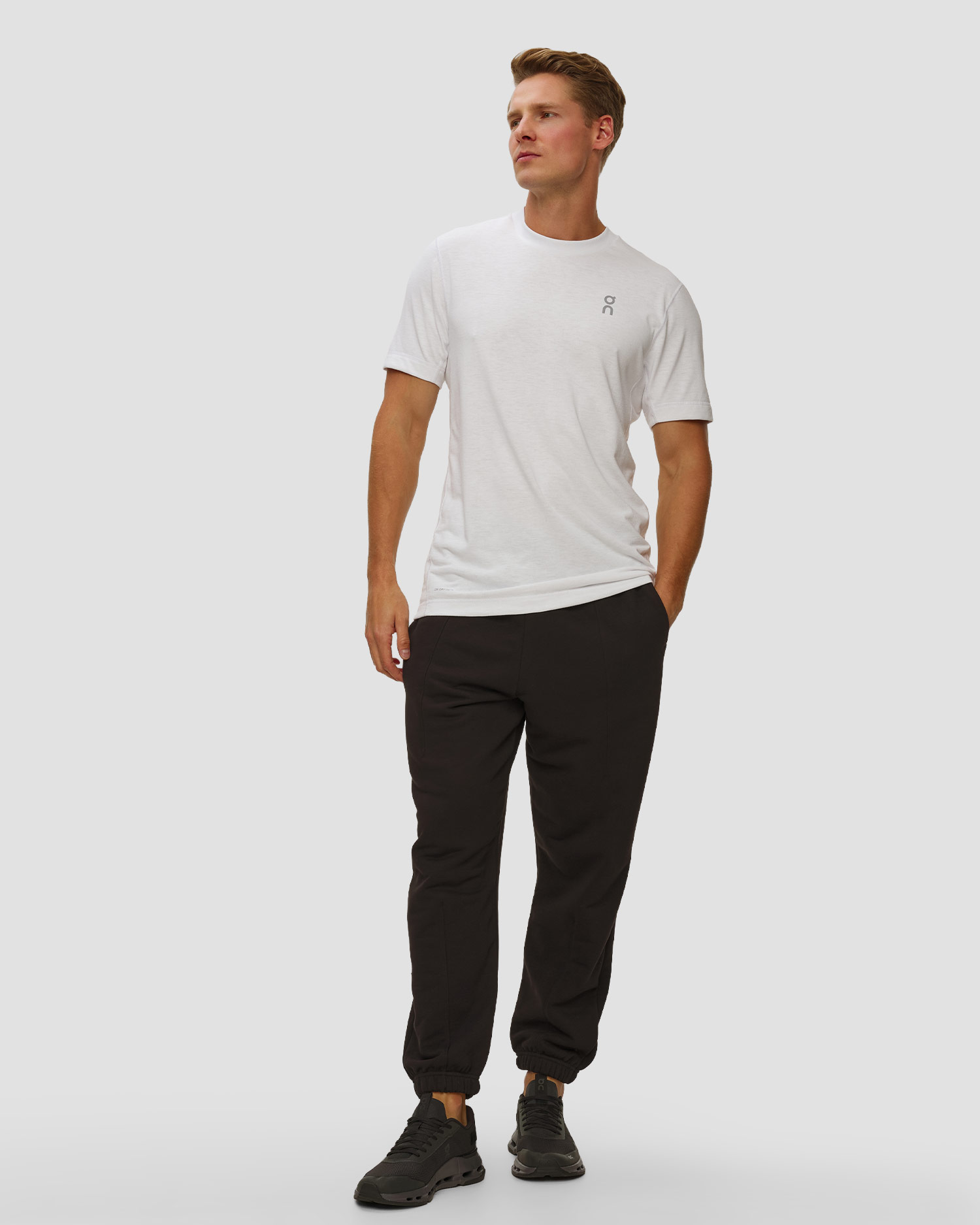 T-shirt tecnica da uomo On Train-T bianca