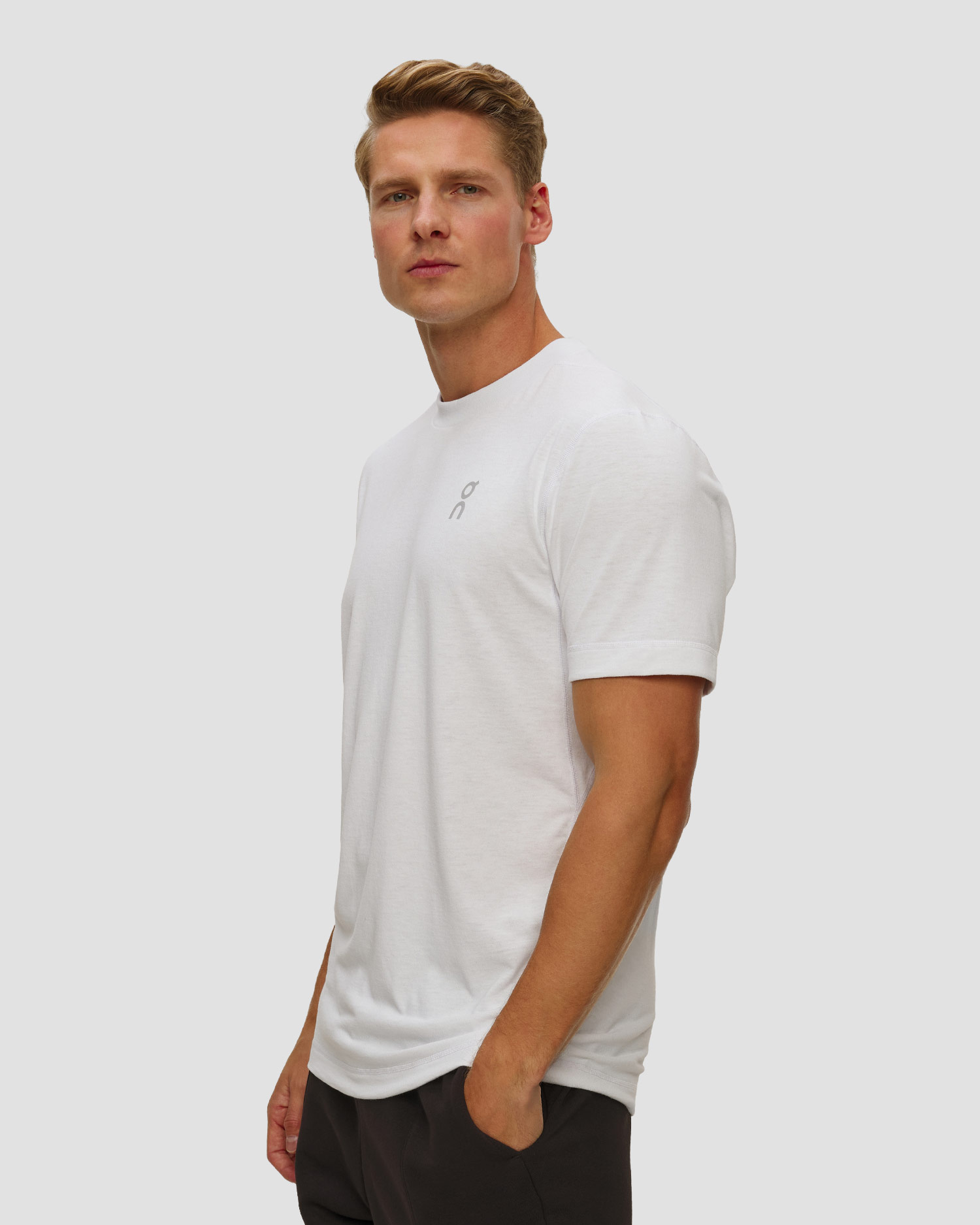 T-shirt tecnica da uomo On Train-T bianca