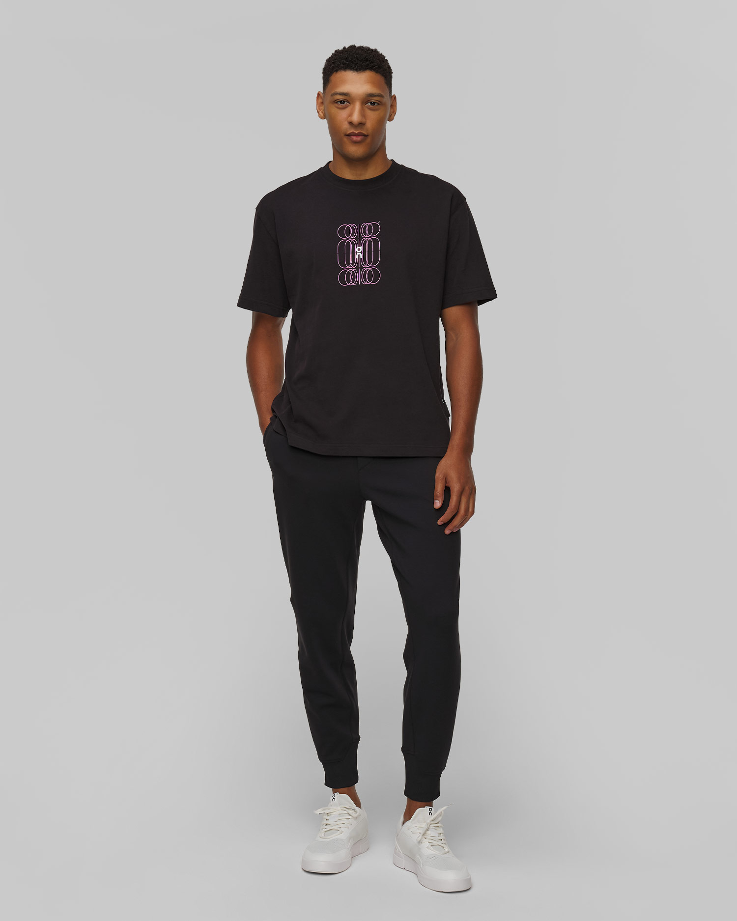 T-shirt noir pour hommes On Running Club-T Graphic