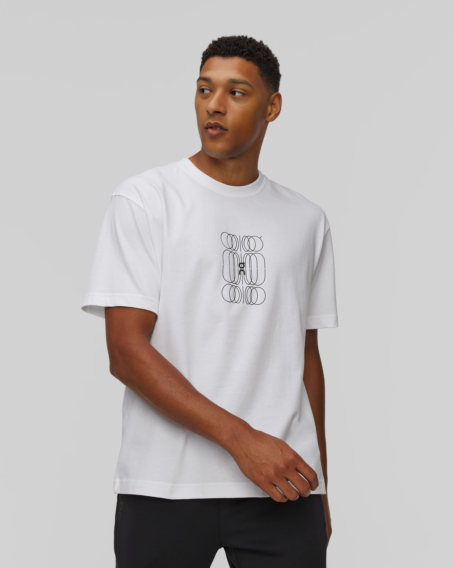 T-shirt blanc pour hommes On Running Club-T Graphic