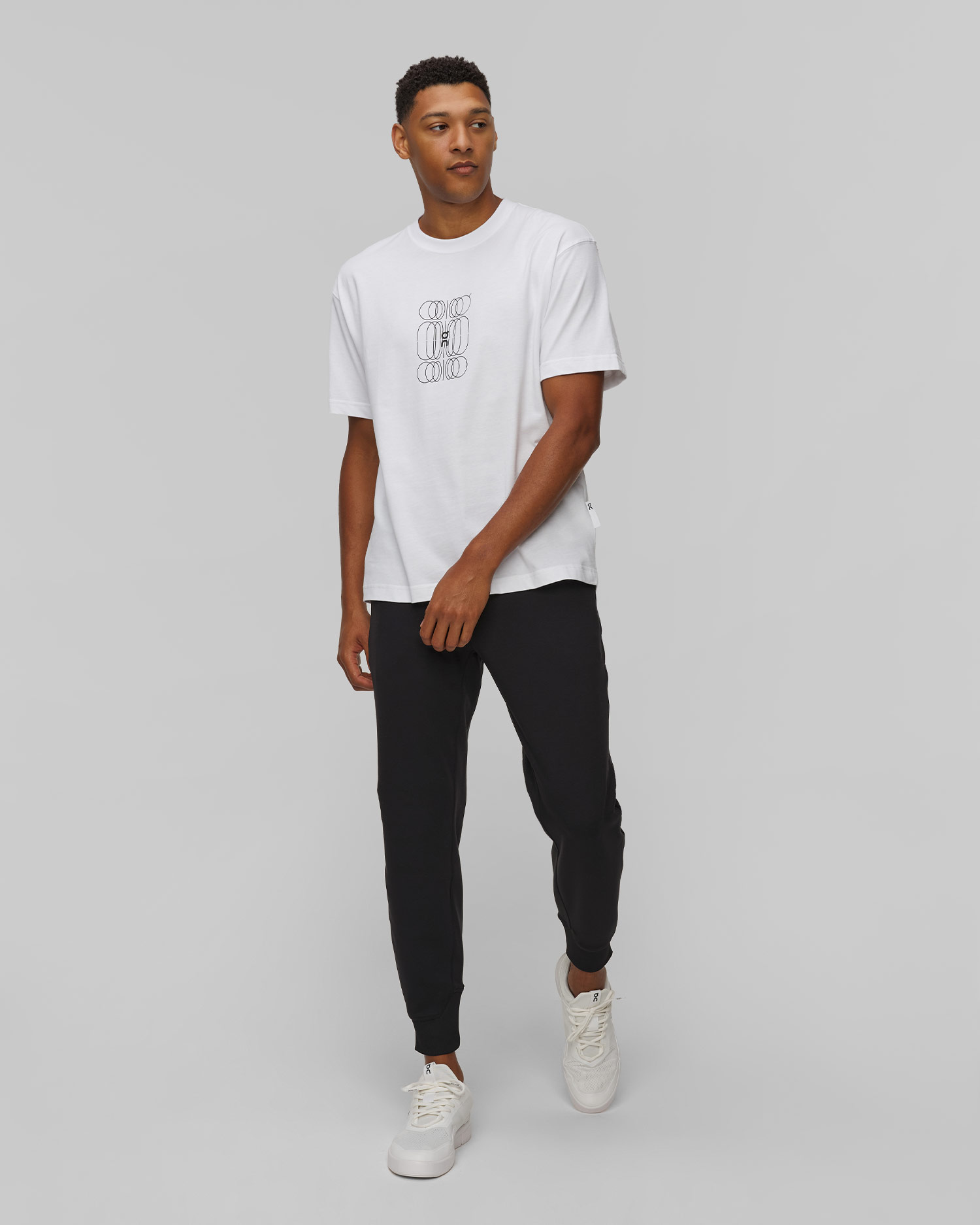 T-shirt blanc pour hommes On Running Club-T Graphic