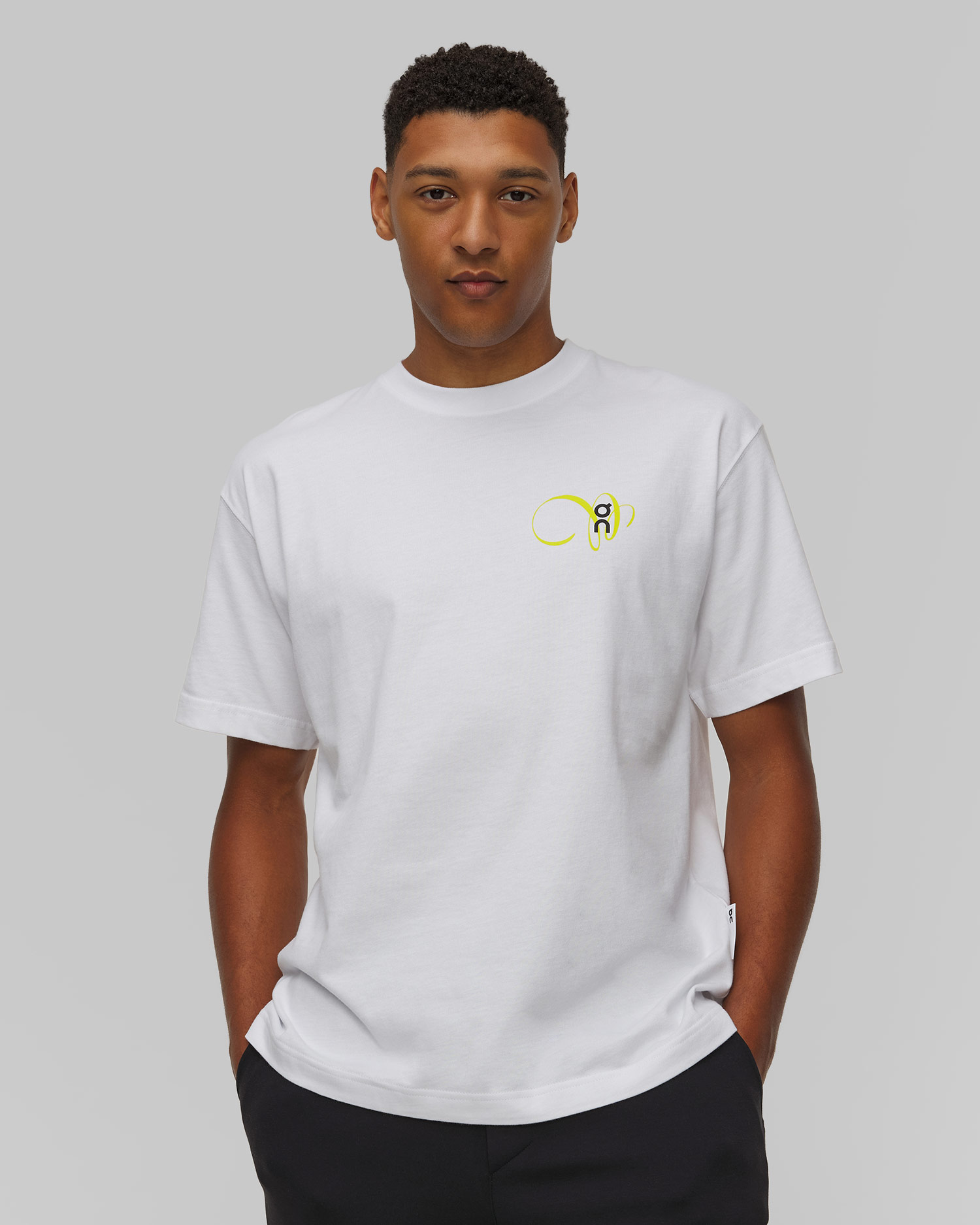 T-shirt blanc pour hommes On Running Club-T Graphic