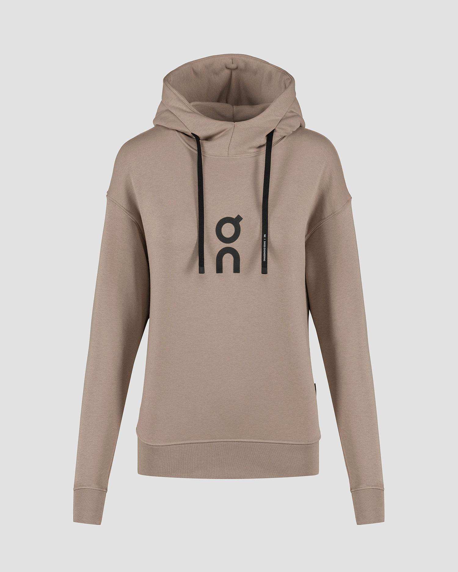 Bluza dresowa damska z kapturem On Club Hoodie beżowa