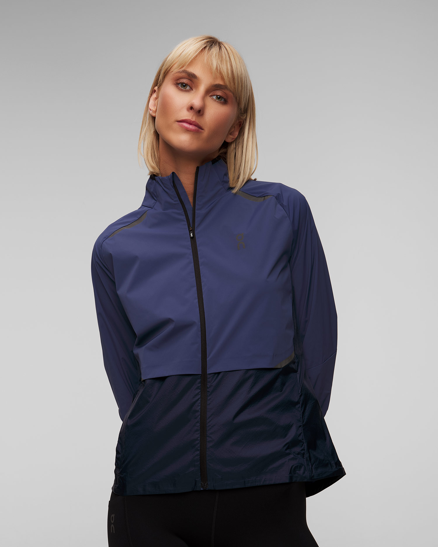 Women's On Weather Jacket, Color/Pattern: Granatowy