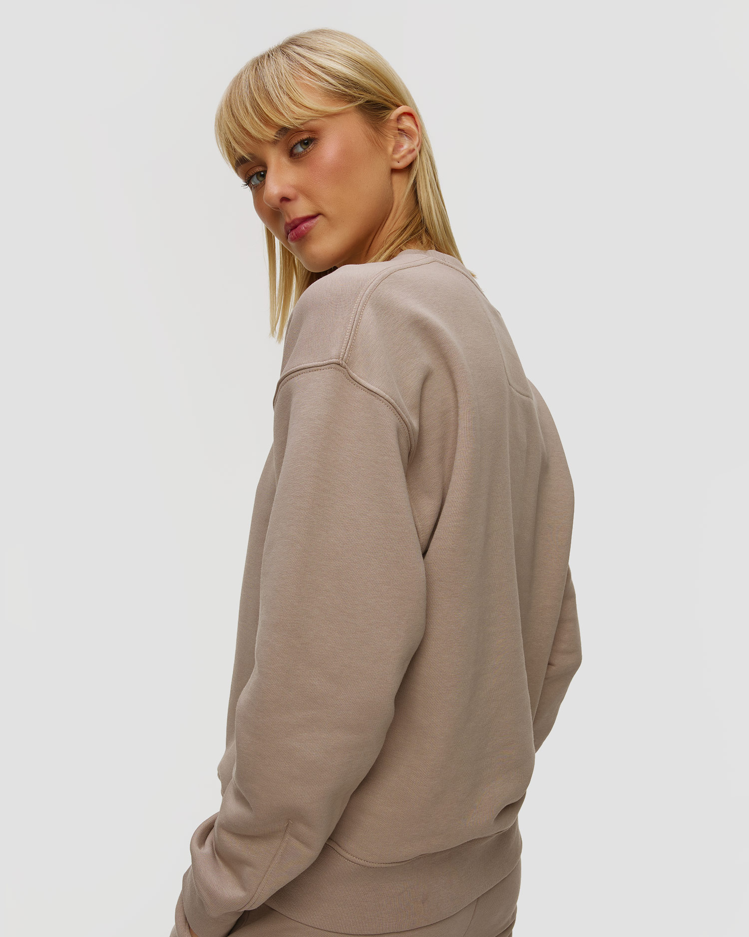 Sweat-shirt beige pour femmes On Club Crew