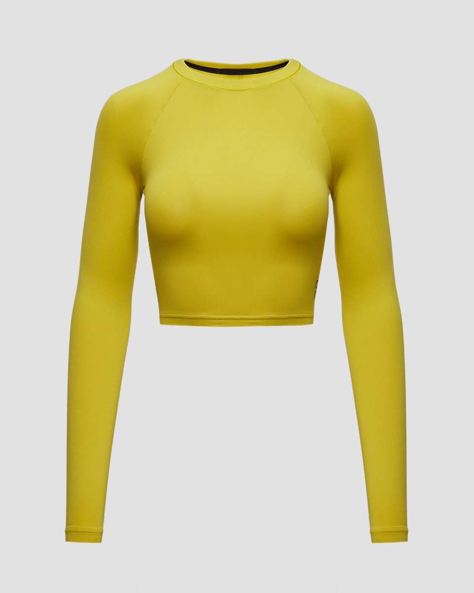 Crop top with long sleeves On Running Movement Long-T Crop