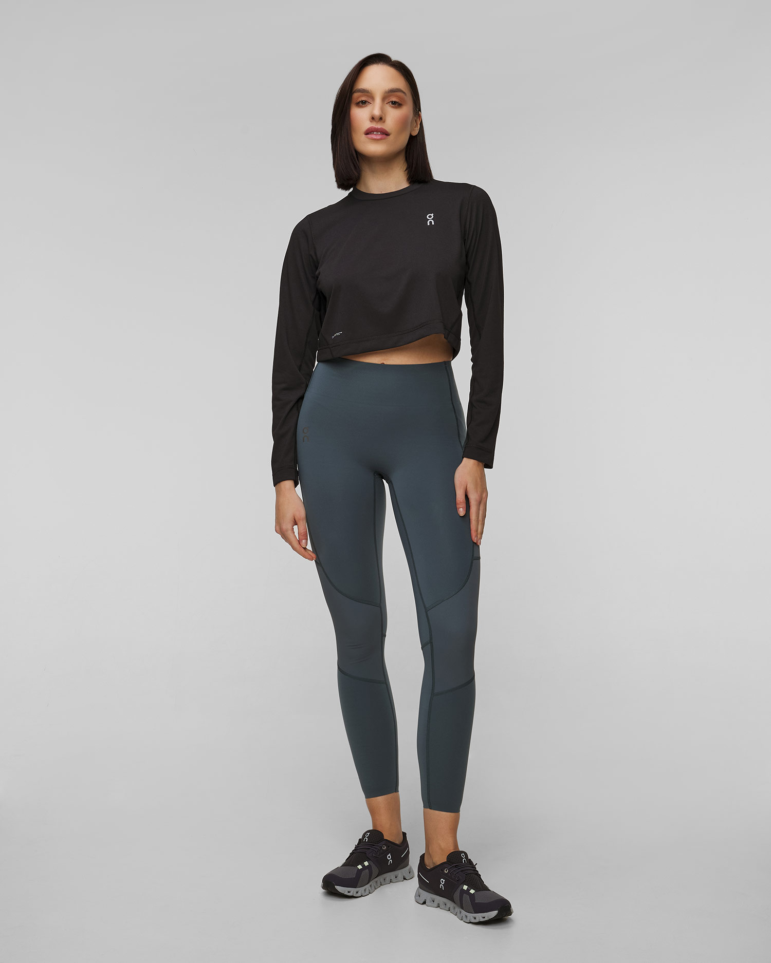 Tricou crop top cu mânecă lungă On Running Active Long-T Crop