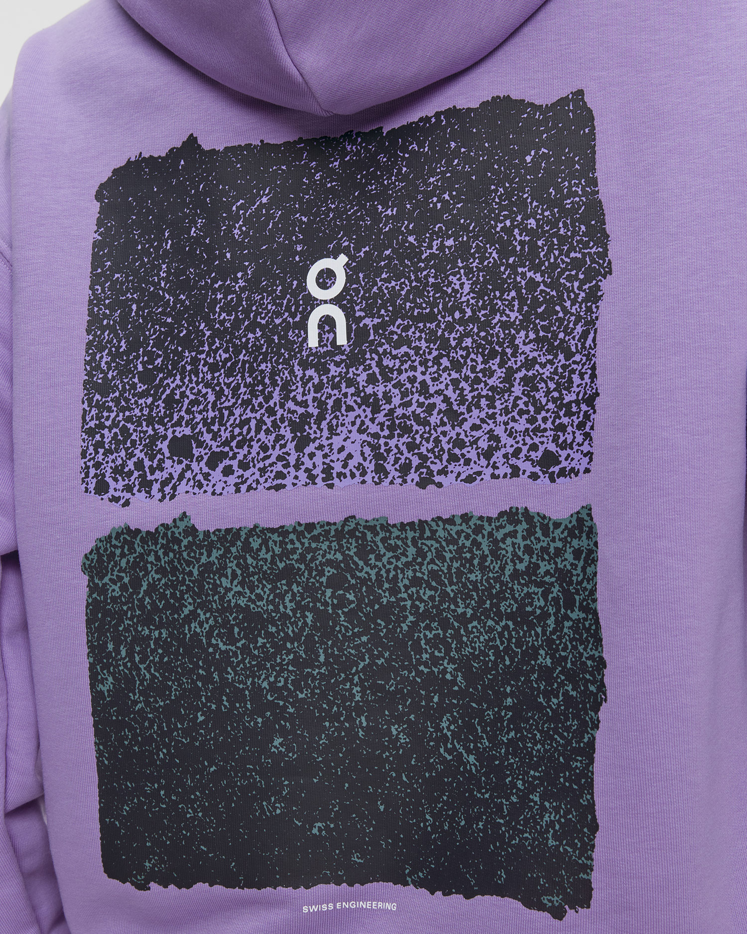 Felpa con cappuccio da donna On Club Hoodie Fade viola