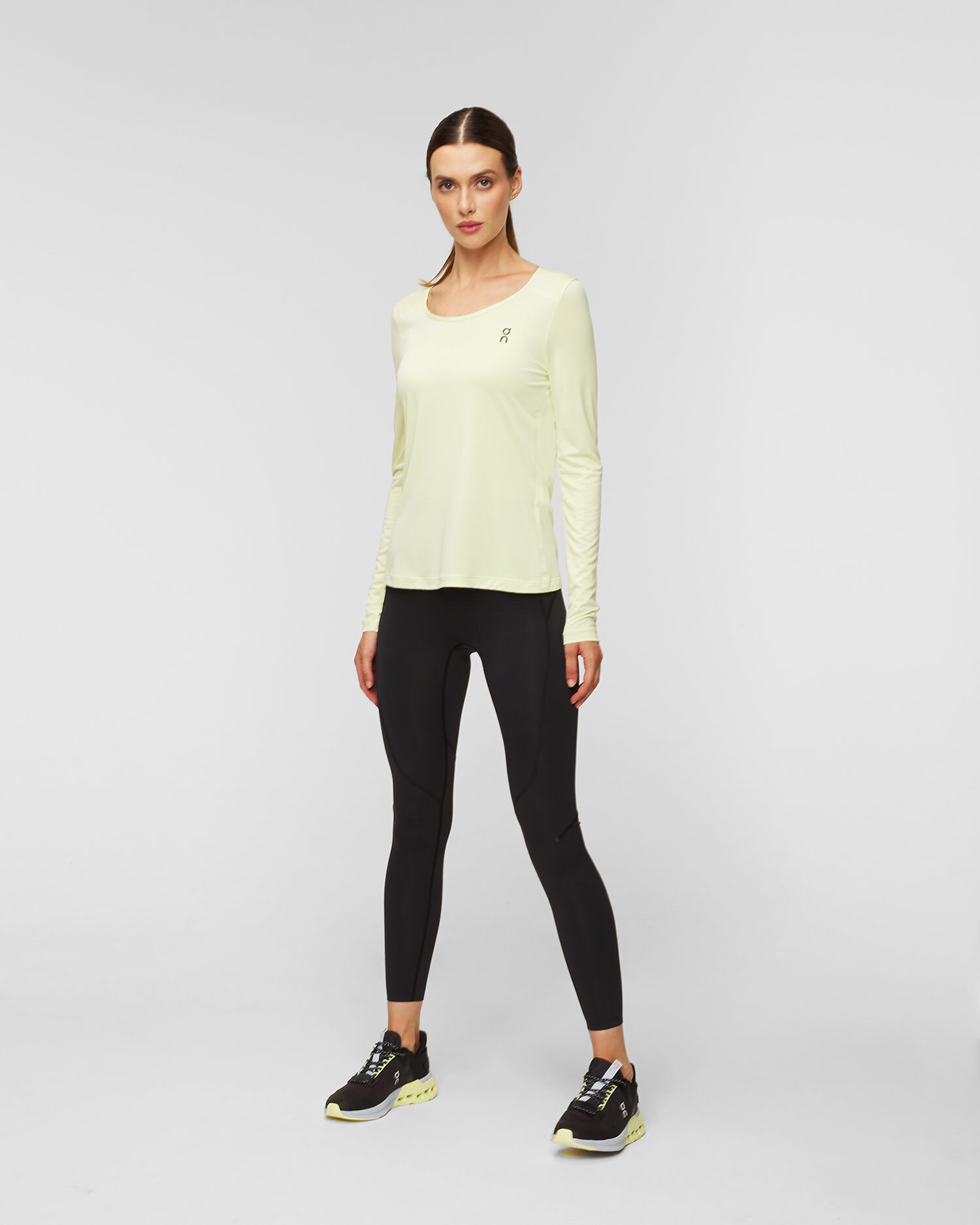 On Running Performance Long-T Damen-Langarmshirt in Gelb