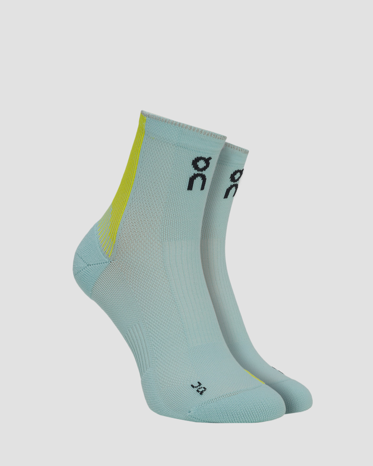 Calzini da corsa On Performance Run Sock Mid blu-giallo