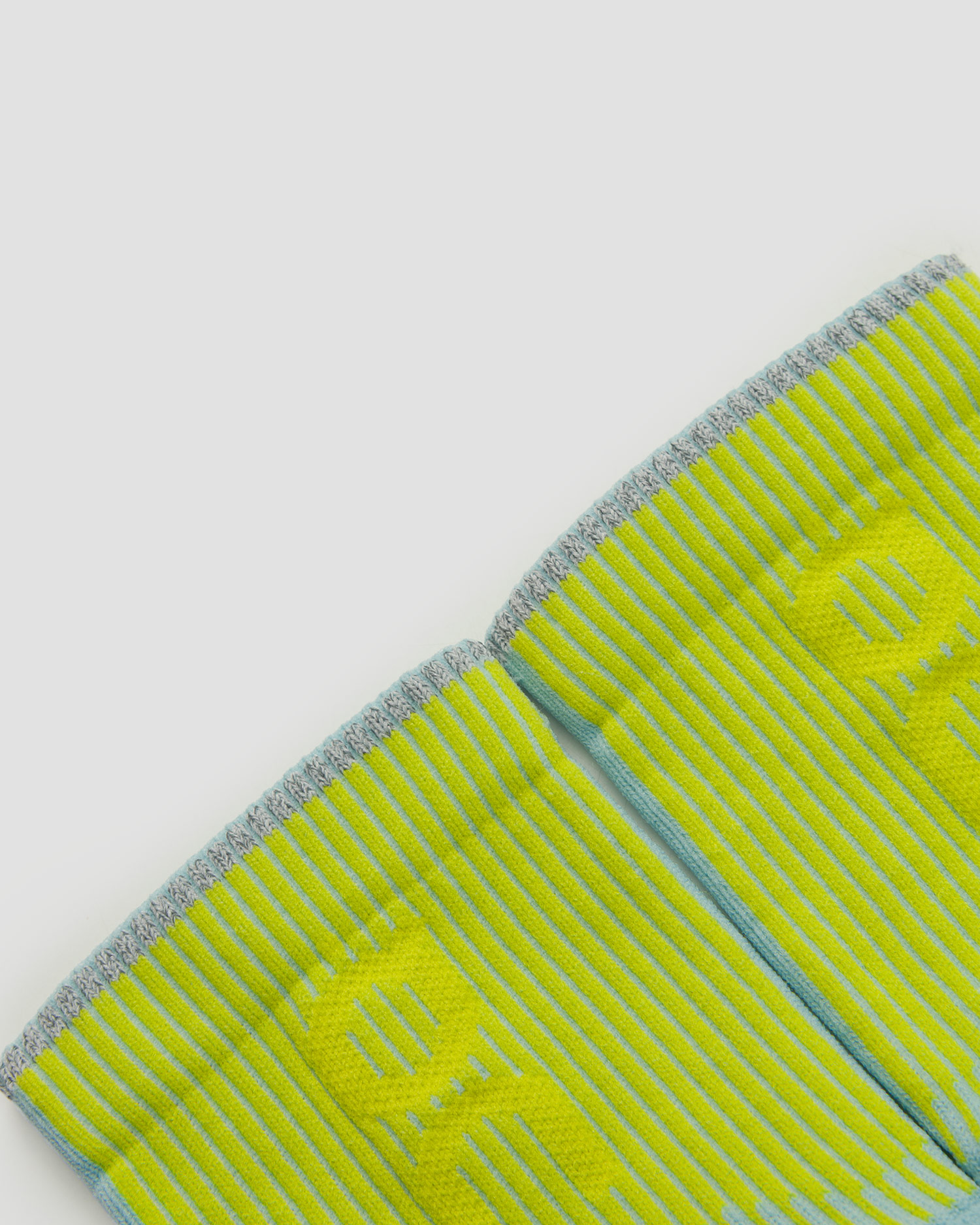 Calzini da corsa On Performance Run Sock Mid blu-giallo